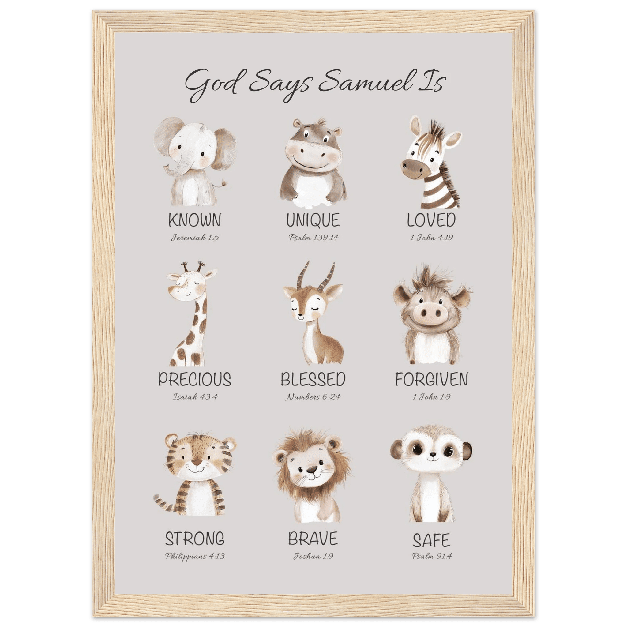 'God Says' Custom Print - The Christian Art Company