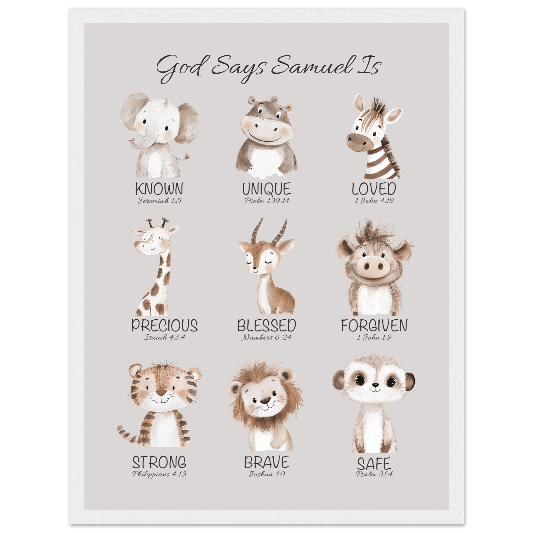 'God Says' Custom Print - The Christian Art Company