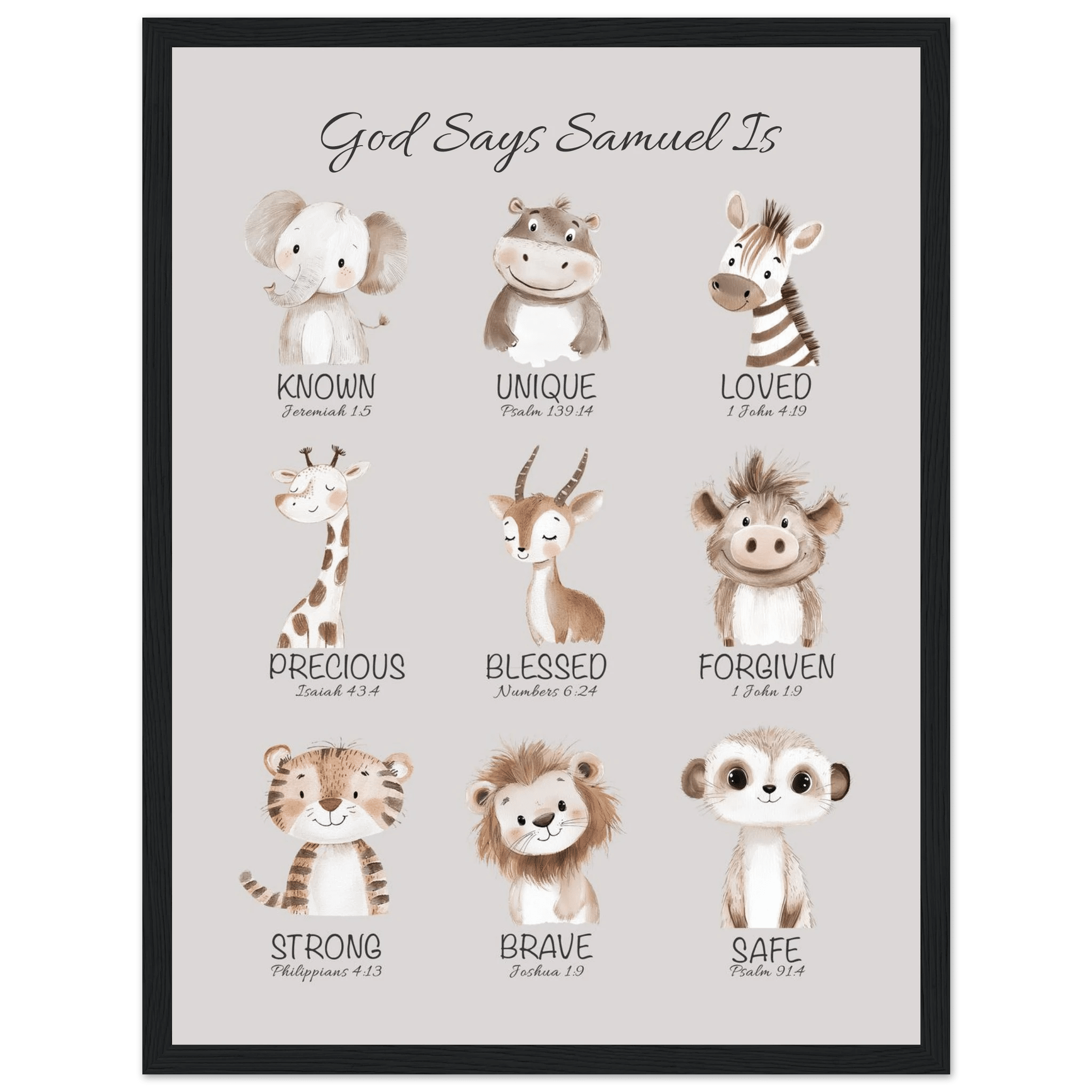 'God Says' Custom Print - The Christian Art Company