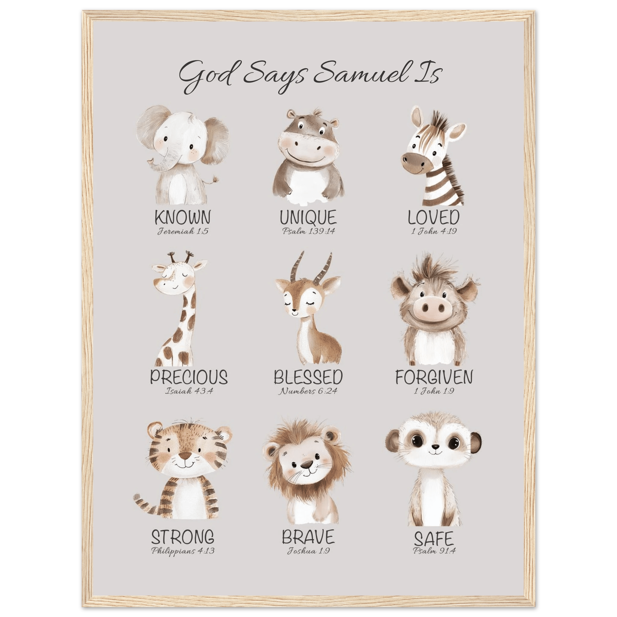'God Says' Custom Print - The Christian Art Company