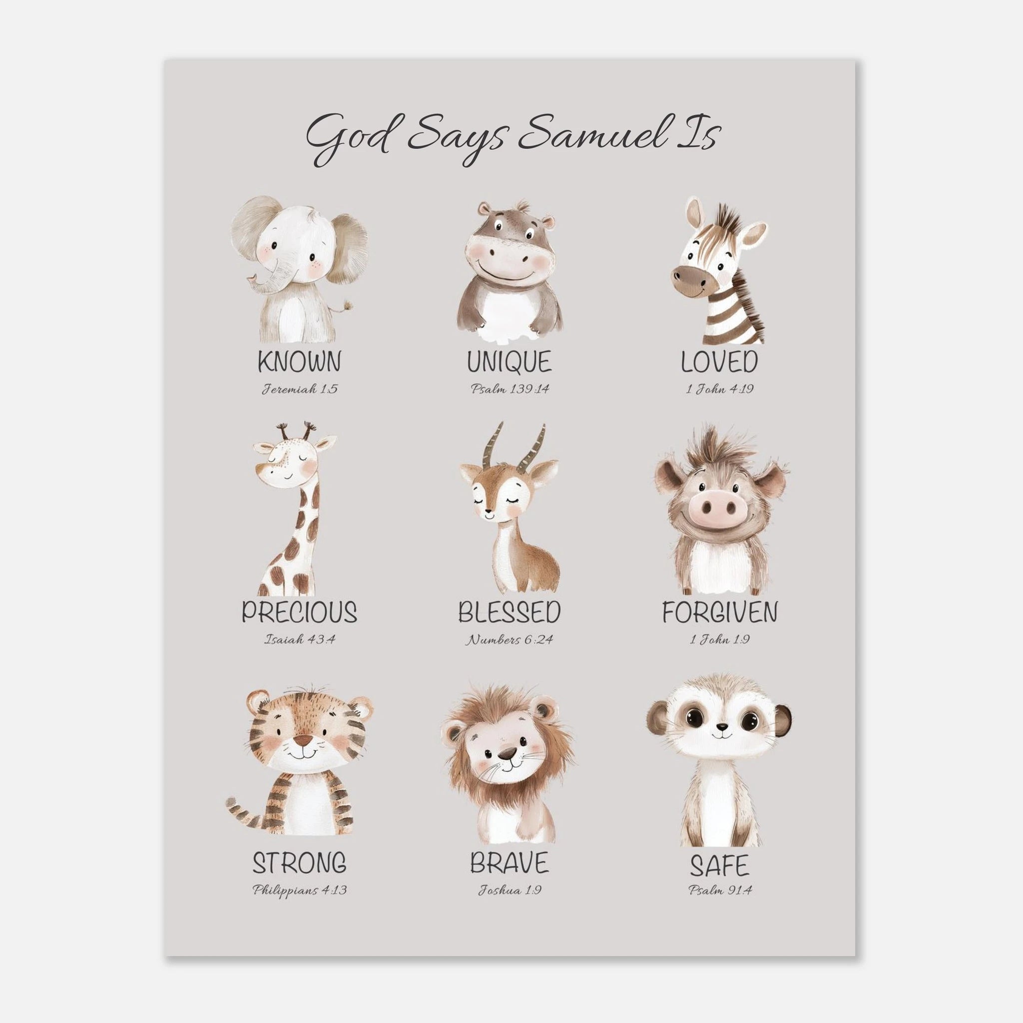 'God Says' Custom Print - The Christian Art Company