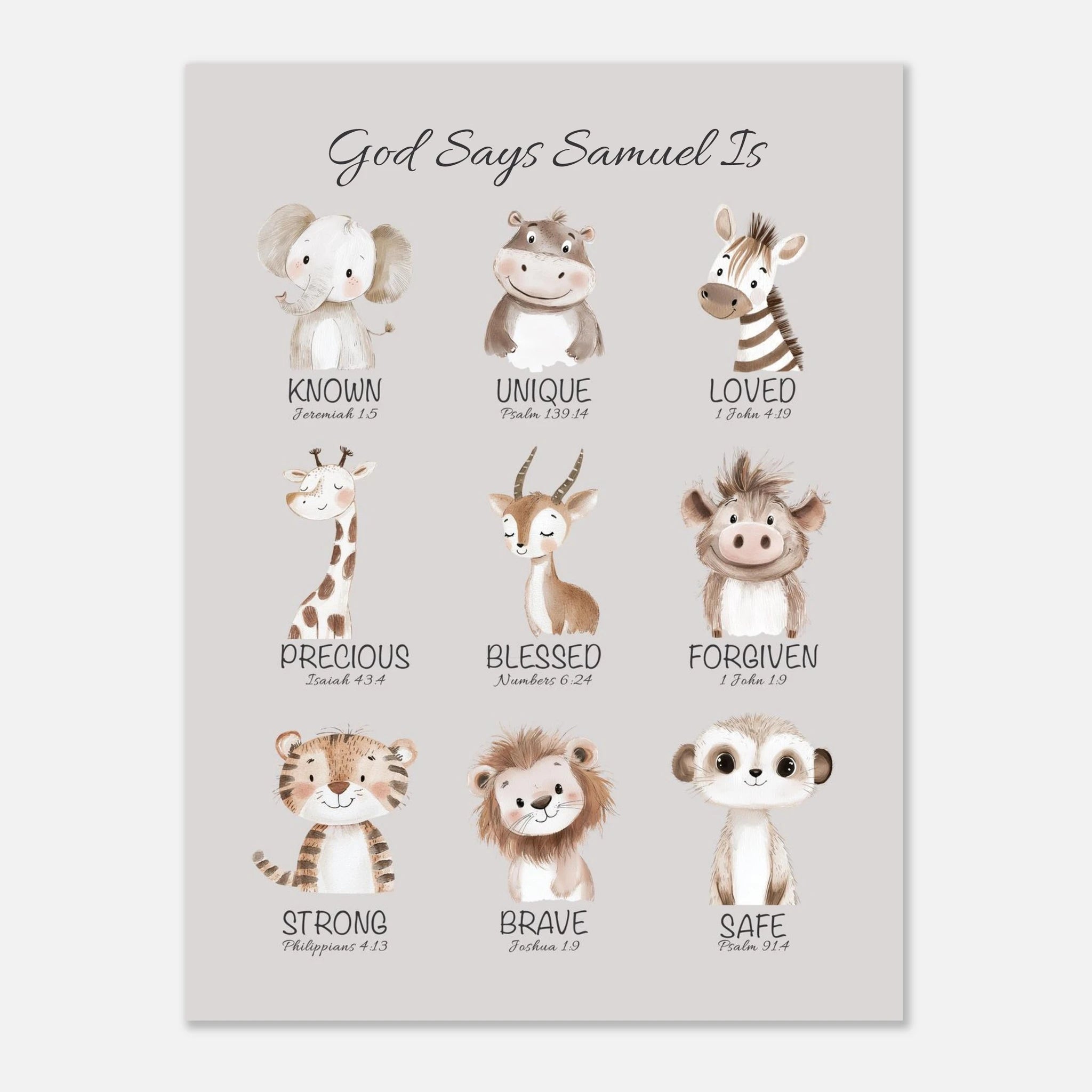 'God Says' Custom Print - The Christian Art Company