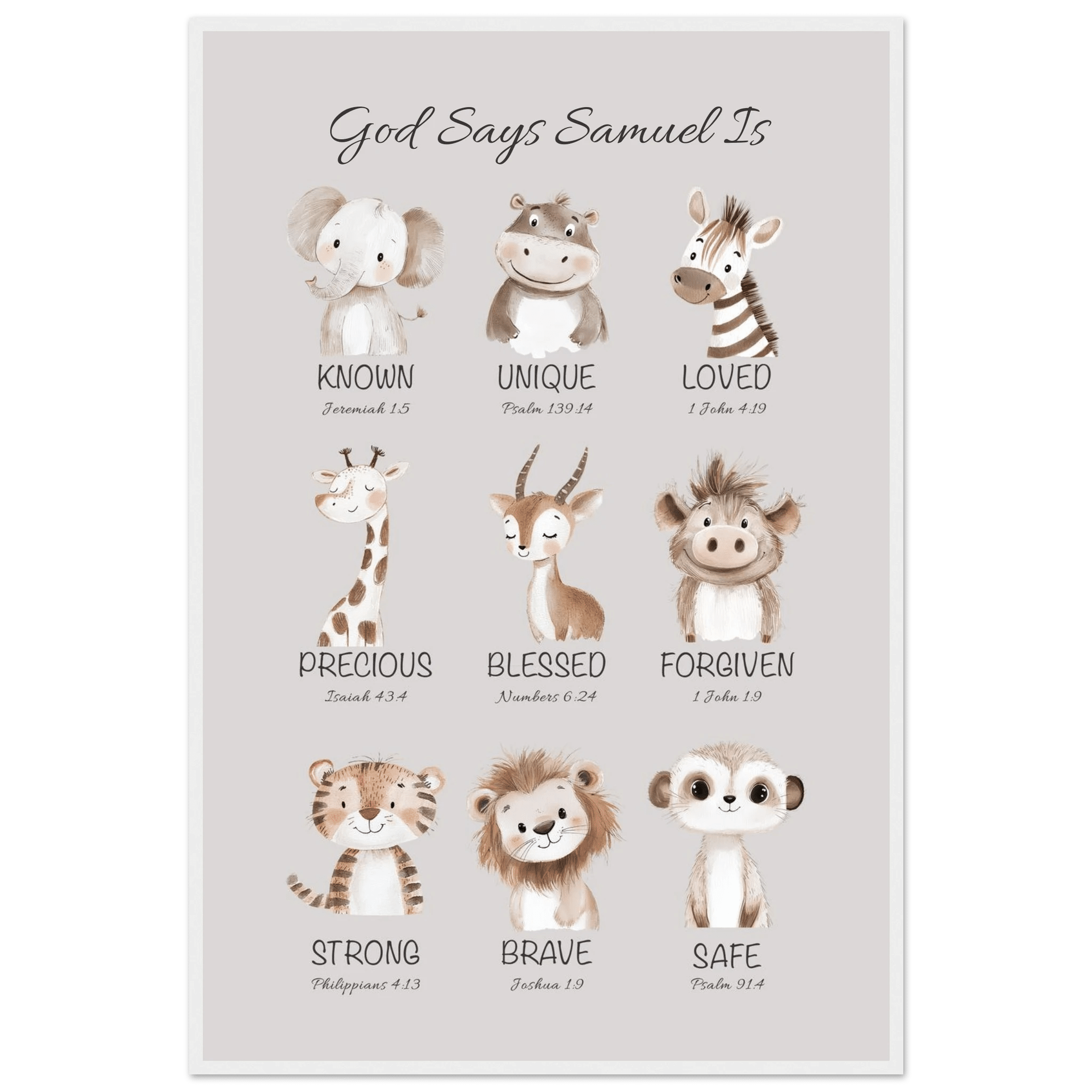 'God Says' Custom Print - The Christian Art Company