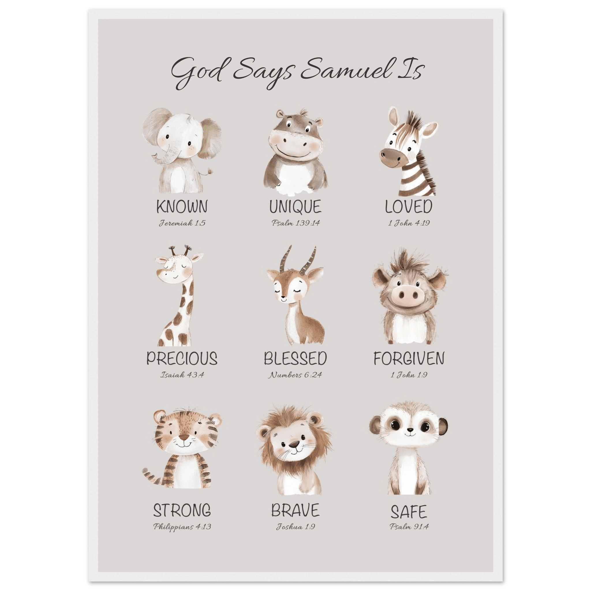 'God Says' Custom Print - The Christian Art Company