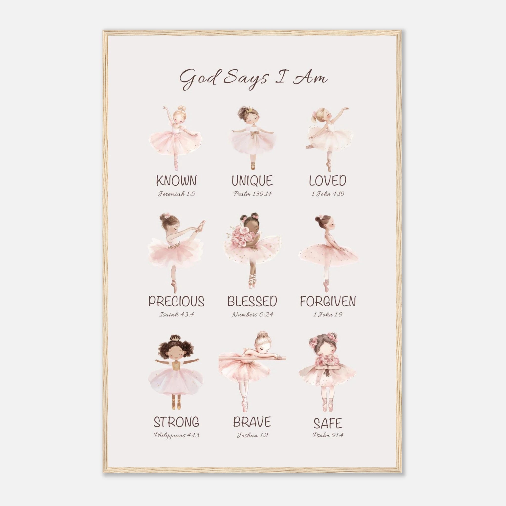 'God Says' Print | Ballerinas - The Christian Art Company