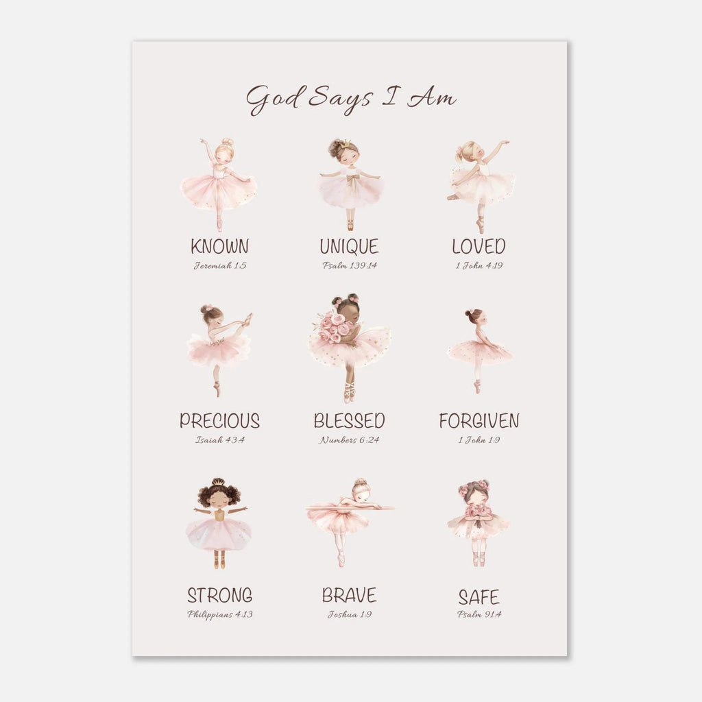 'God Says' Print | Ballerinas - The Christian Art Company