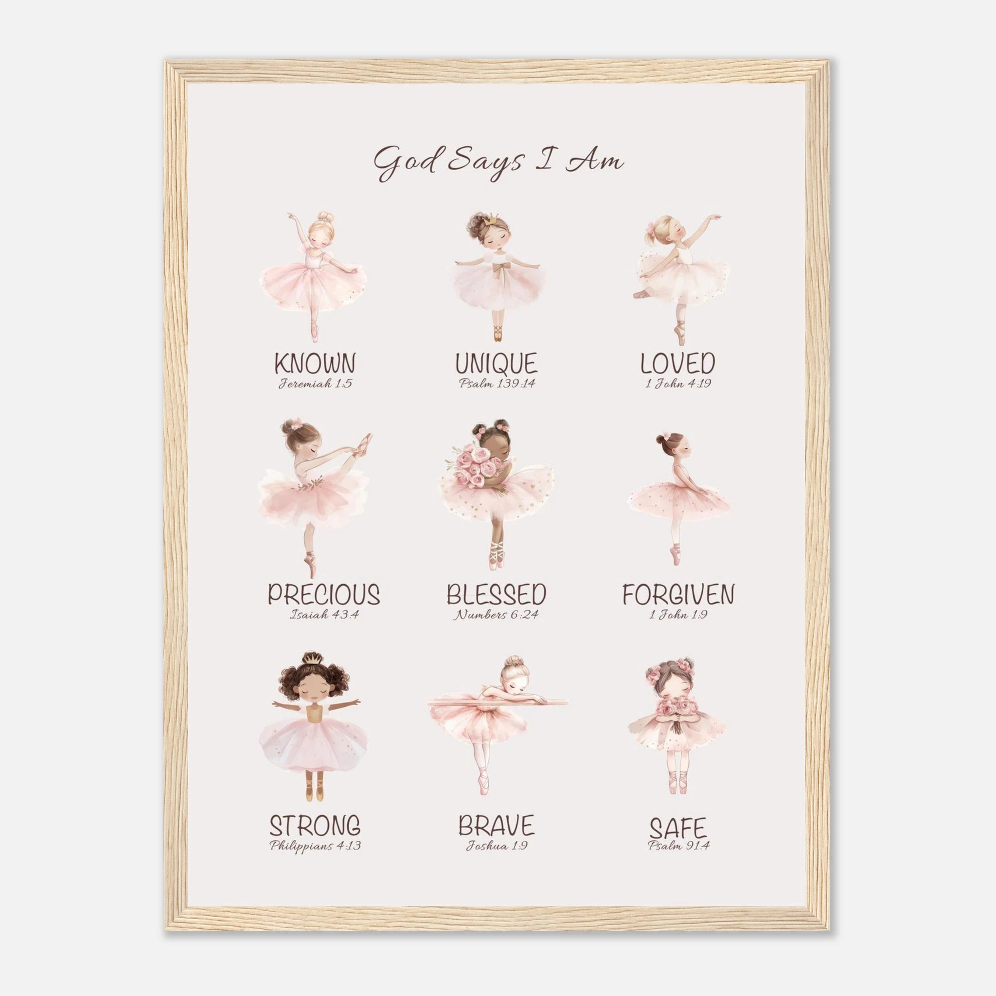 'God Says' Print | Ballerinas - The Christian Art Company