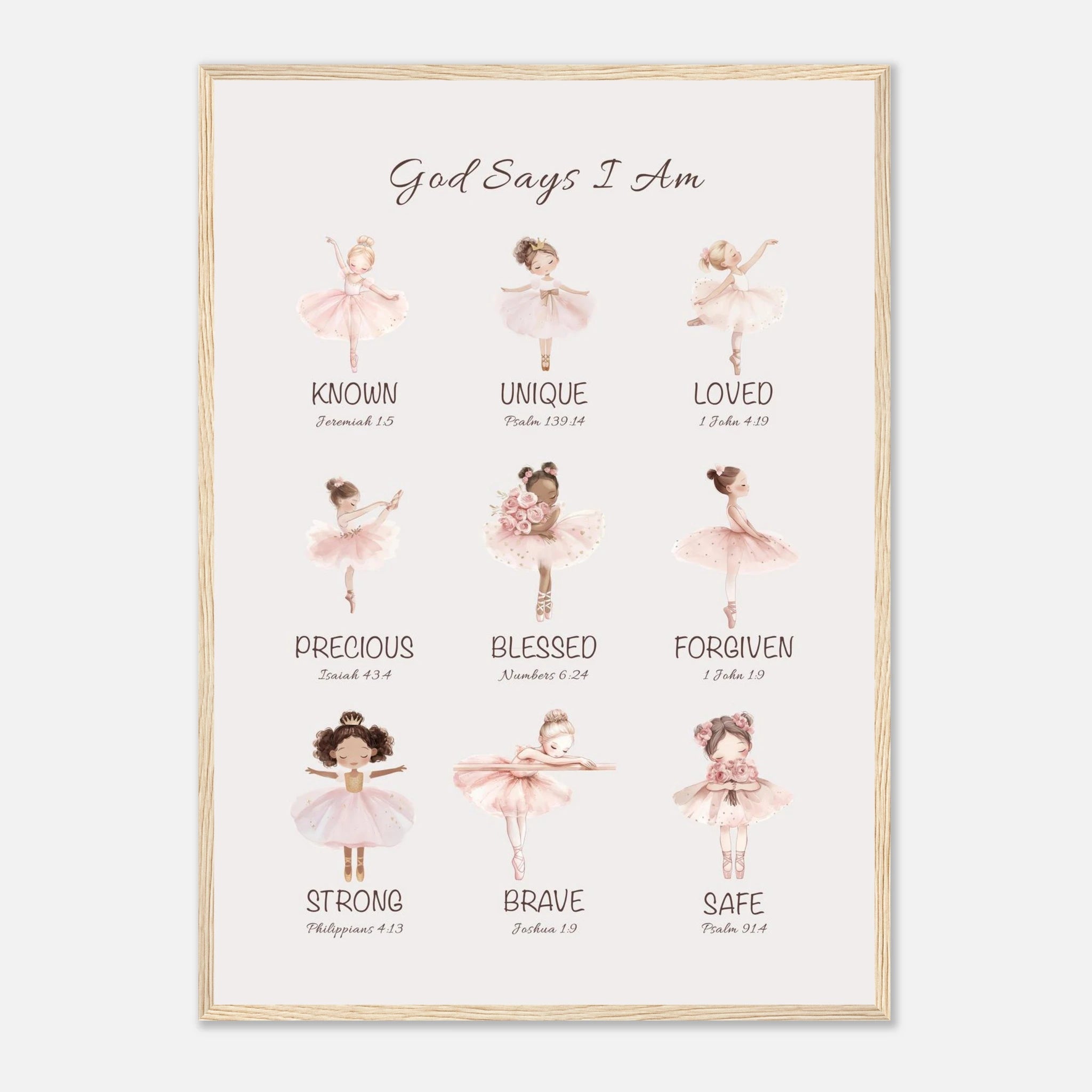 'God Says' Print | Ballerinas - The Christian Art Company