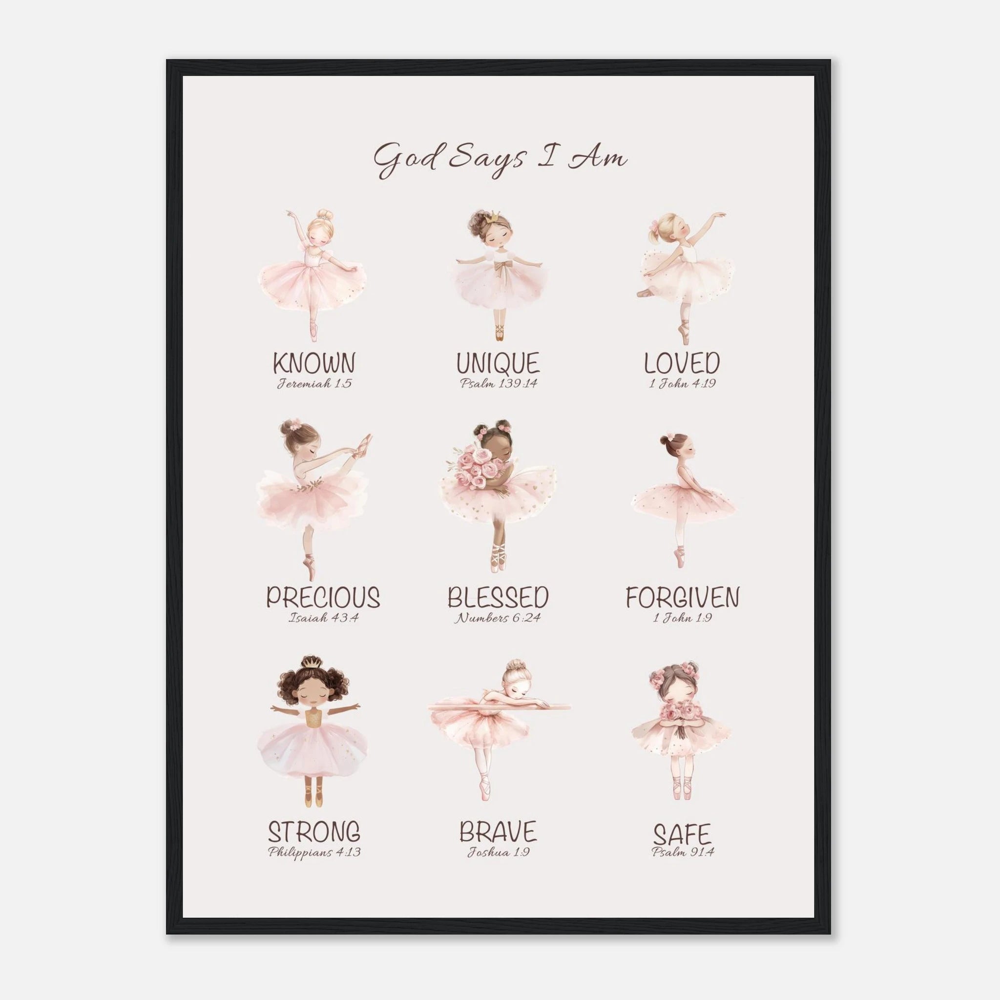 'God Says' Print | Ballerinas - The Christian Art Company