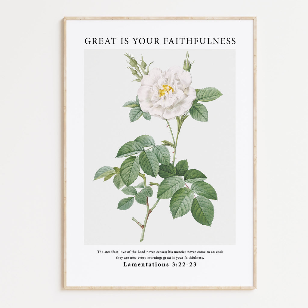 Great Is Your Faithfulness Print - The Christian Art Company