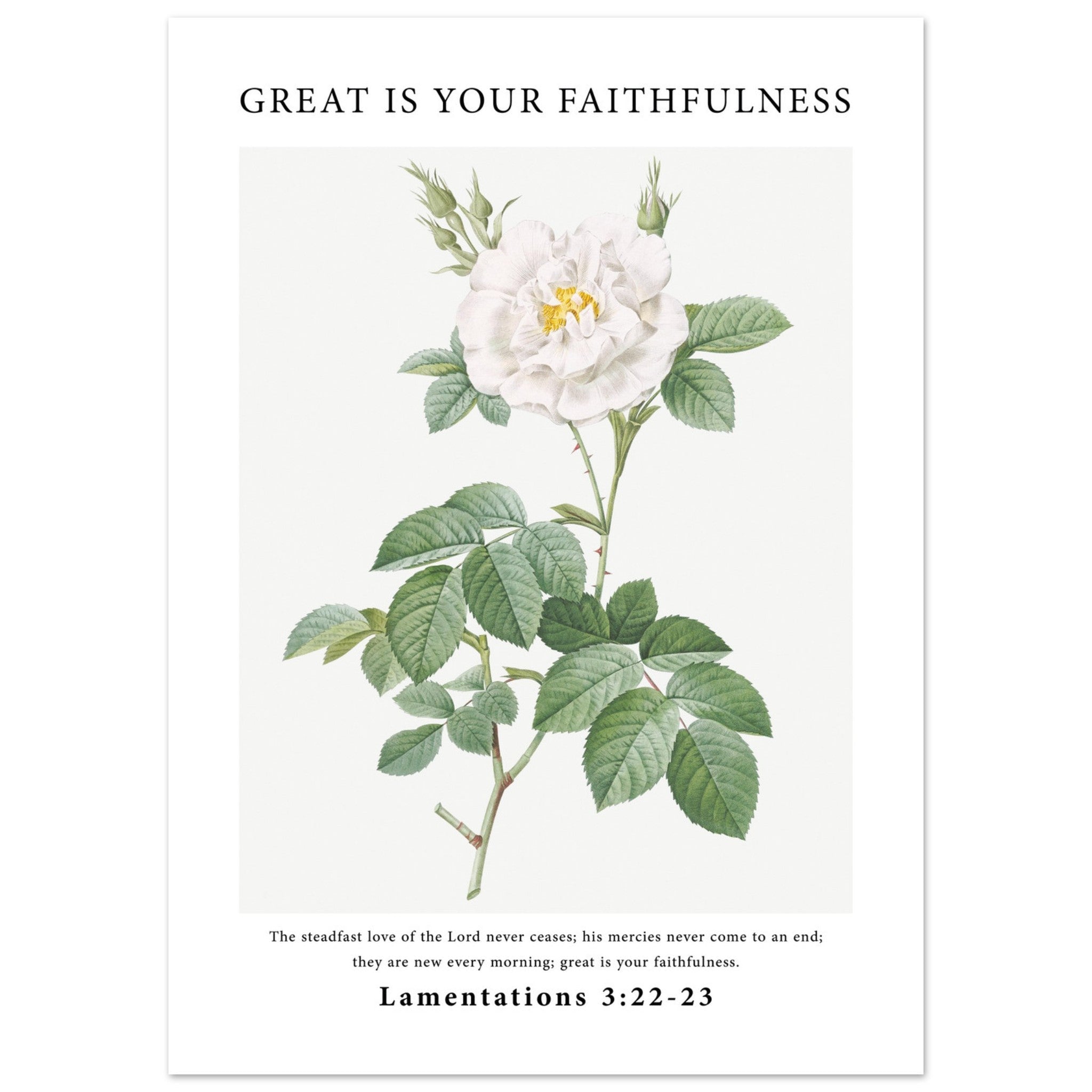 Great Is Your Faithfulness Print - The Christian Art Company