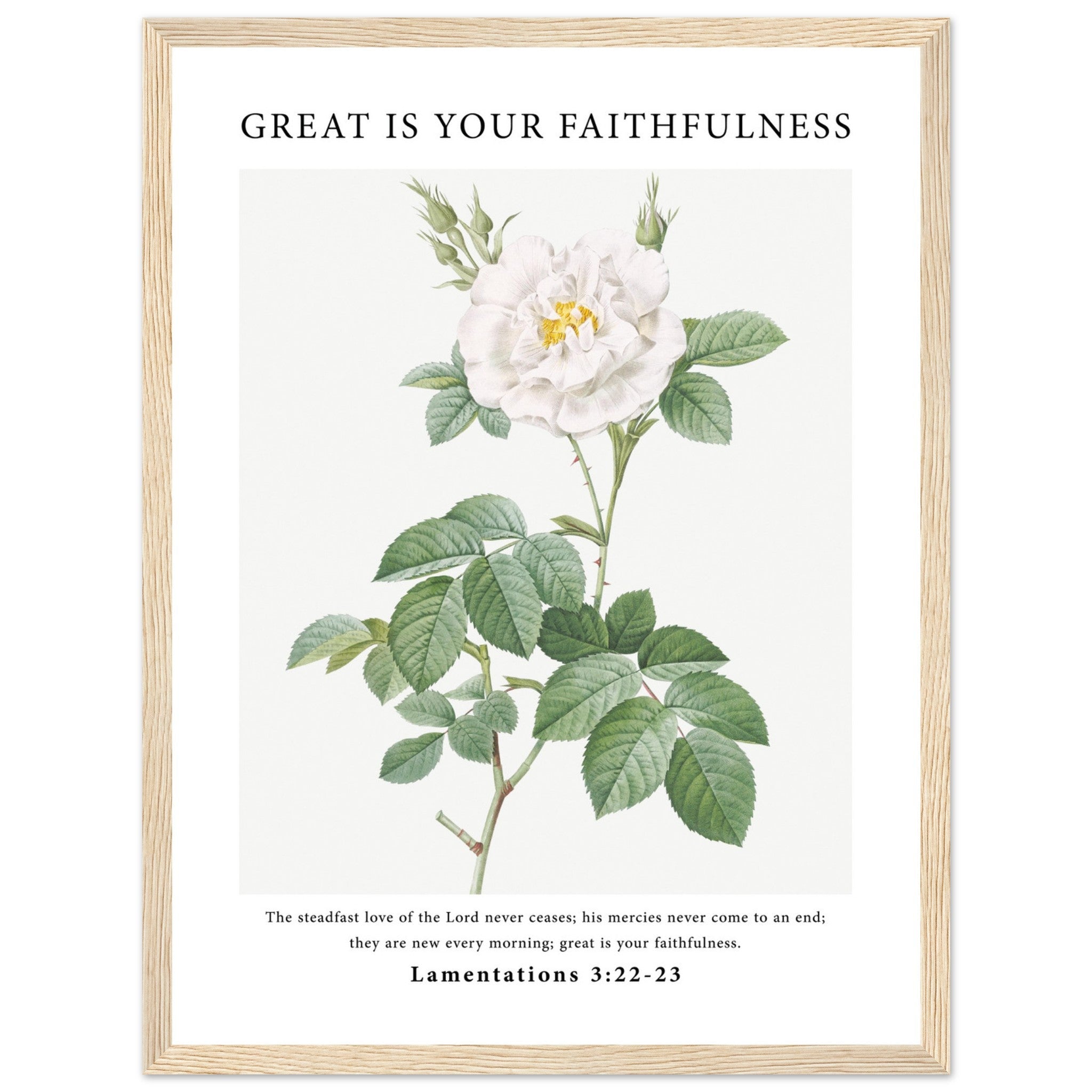 Great Is Your Faithfulness Print - The Christian Art Company