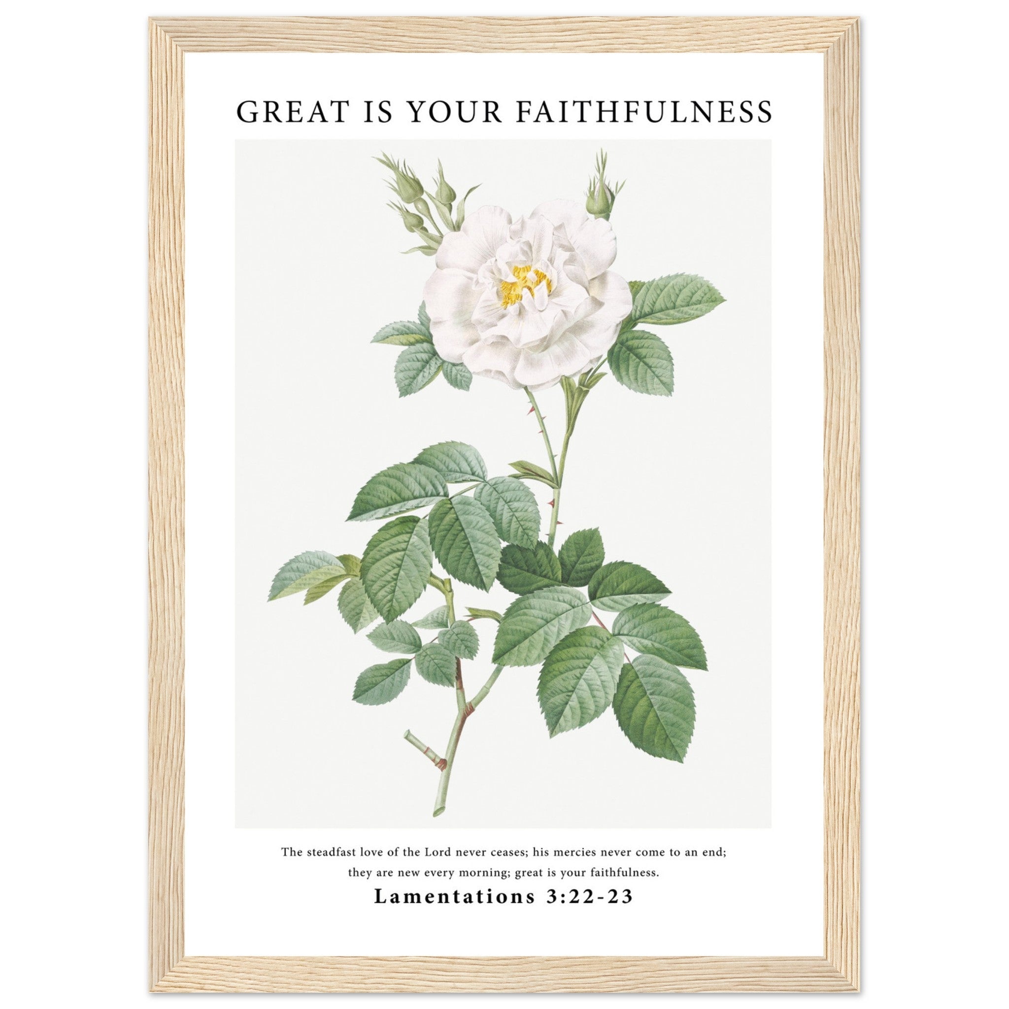 Great Is Your Faithfulness Print - The Christian Art Company