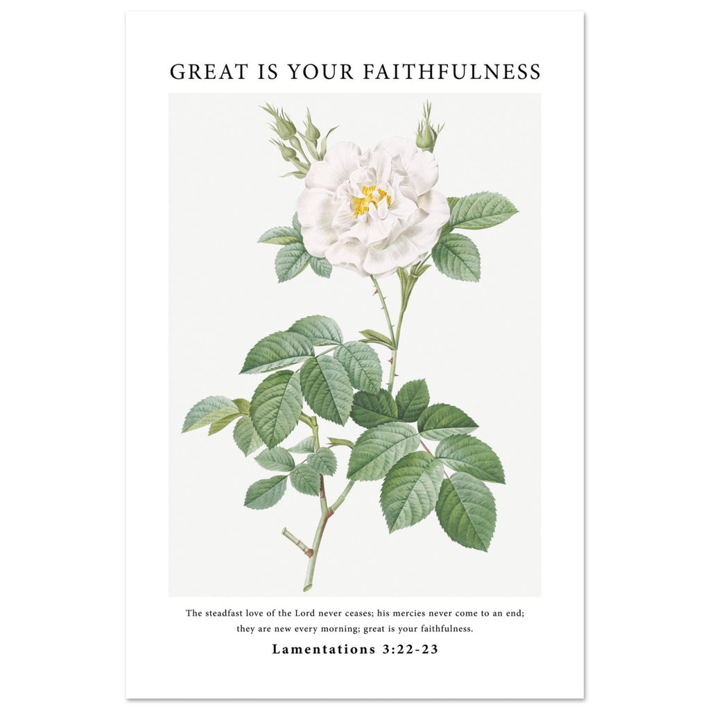 Great Is Your Faithfulness Print - The Christian Art Company