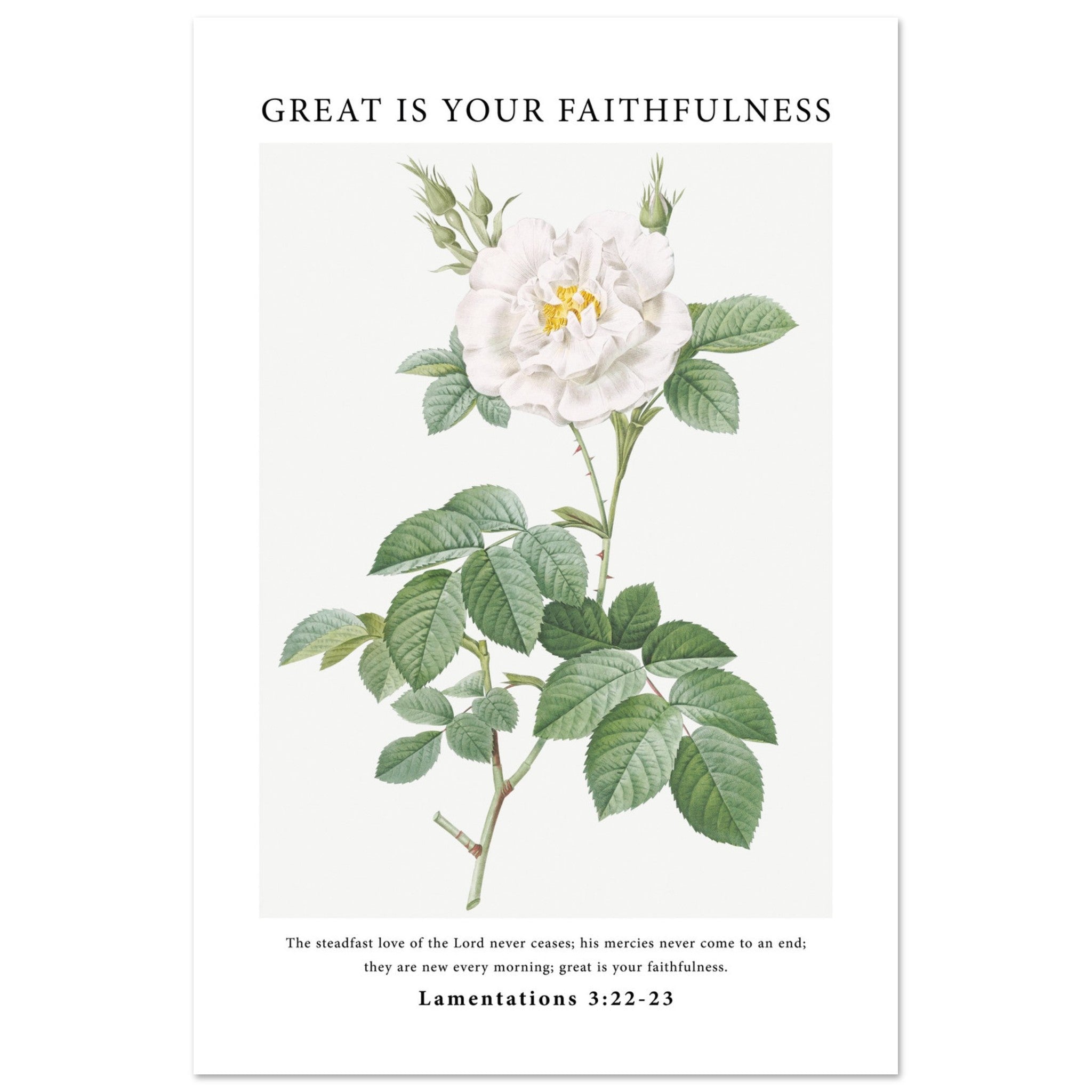 Great Is Your Faithfulness Print - The Christian Art Company