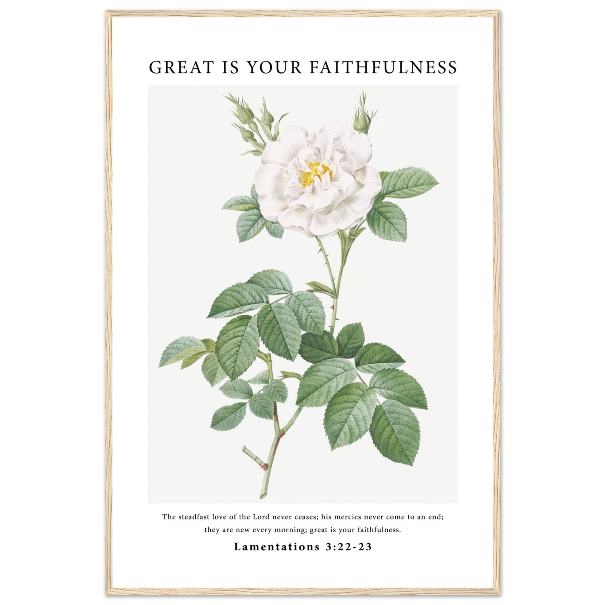 Great Is Your Faithfulness Print - The Christian Art Company