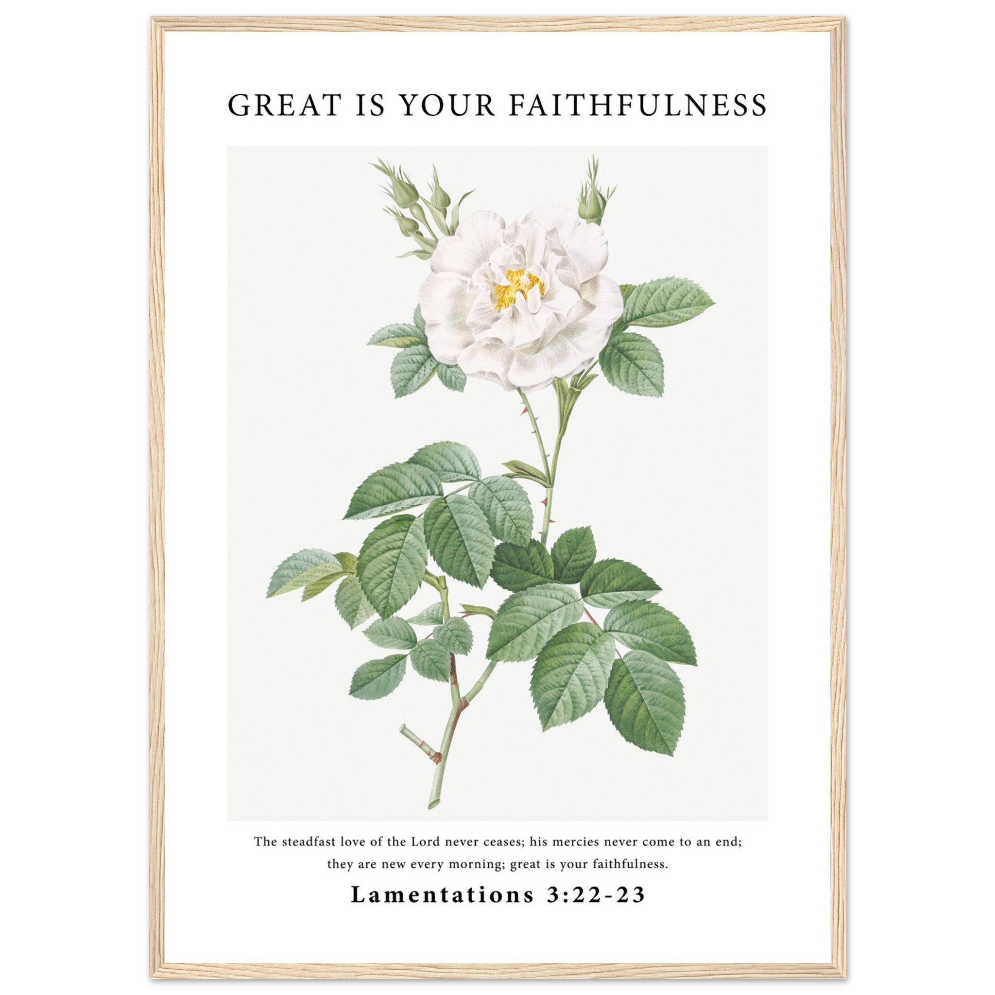 Great Is Your Faithfulness Print - The Christian Art Company