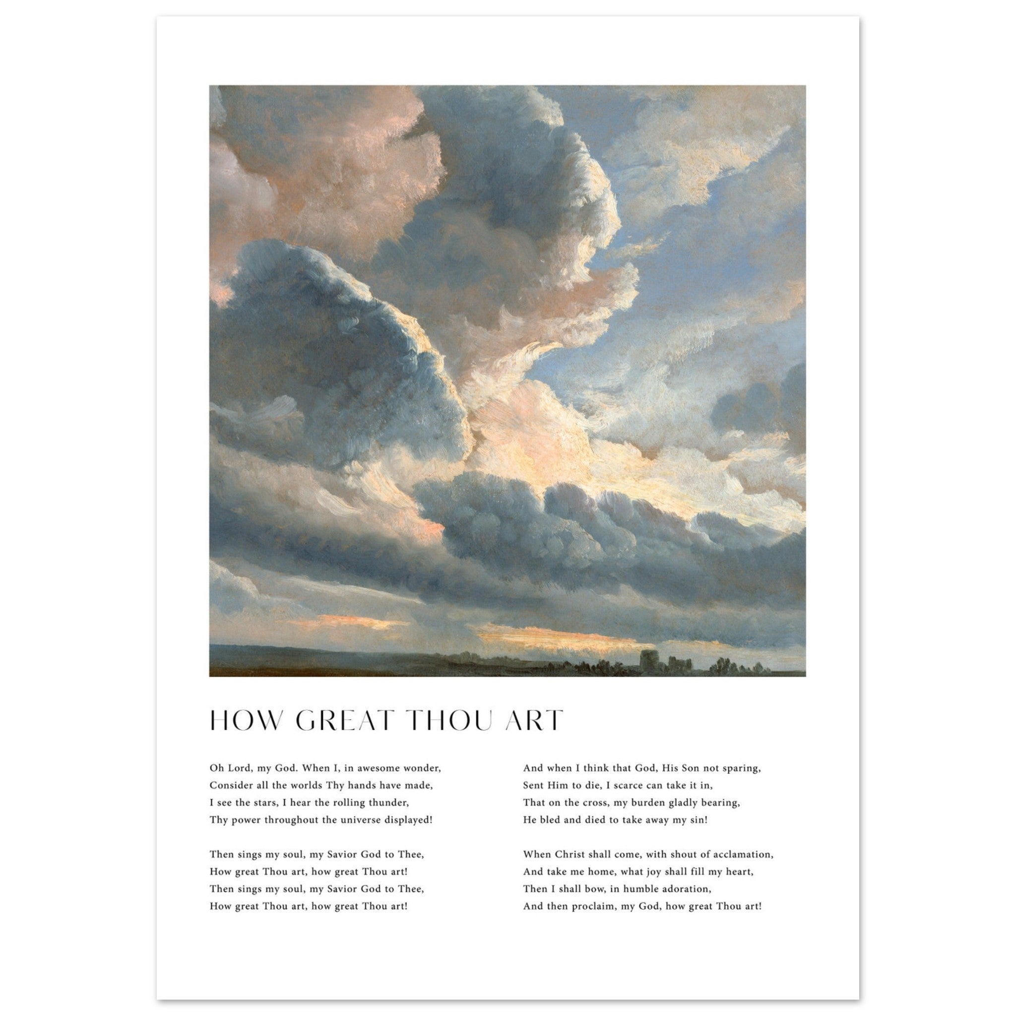 How Great Thou Art Print - The Christian Art Company