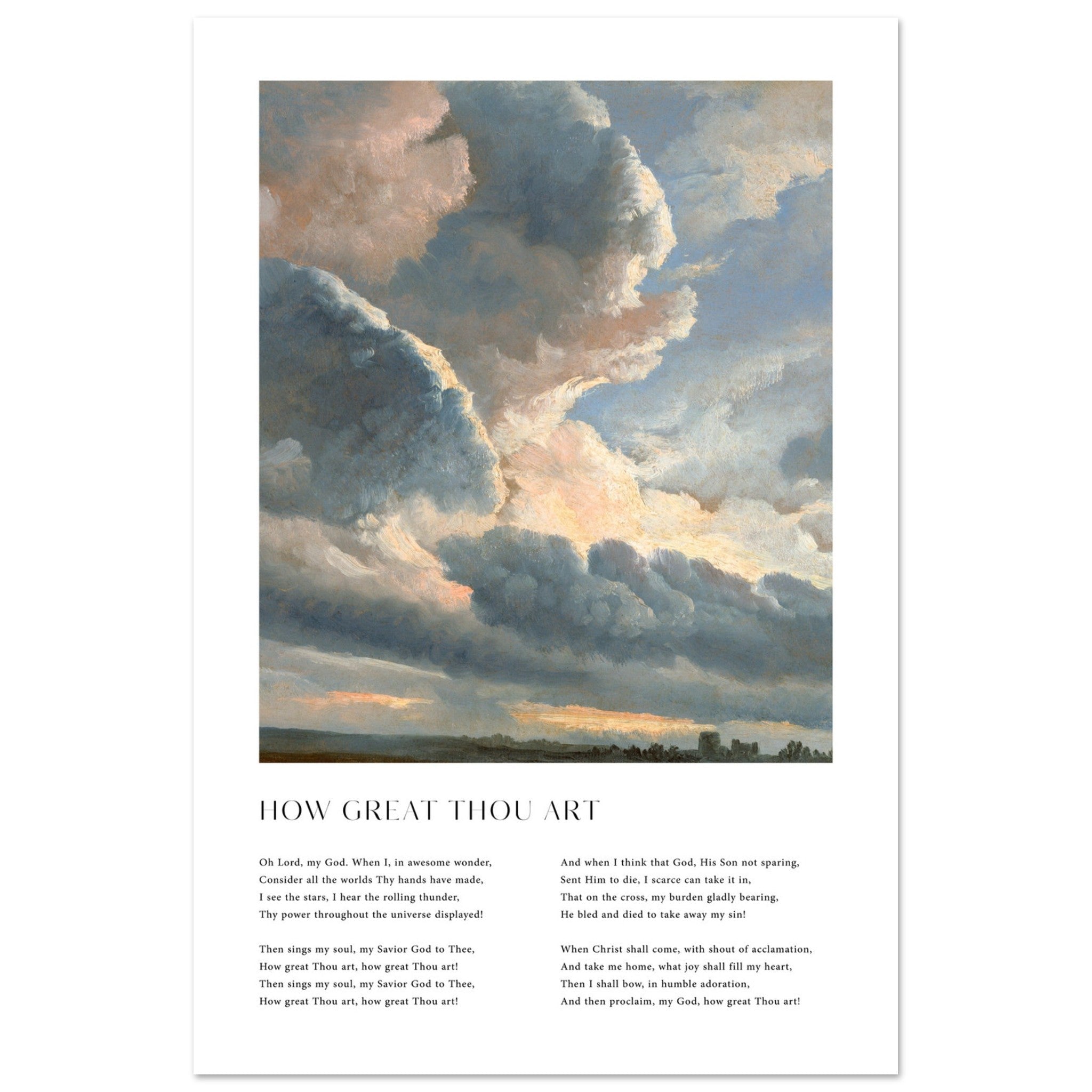 How Great Thou Art Print - The Christian Art Company