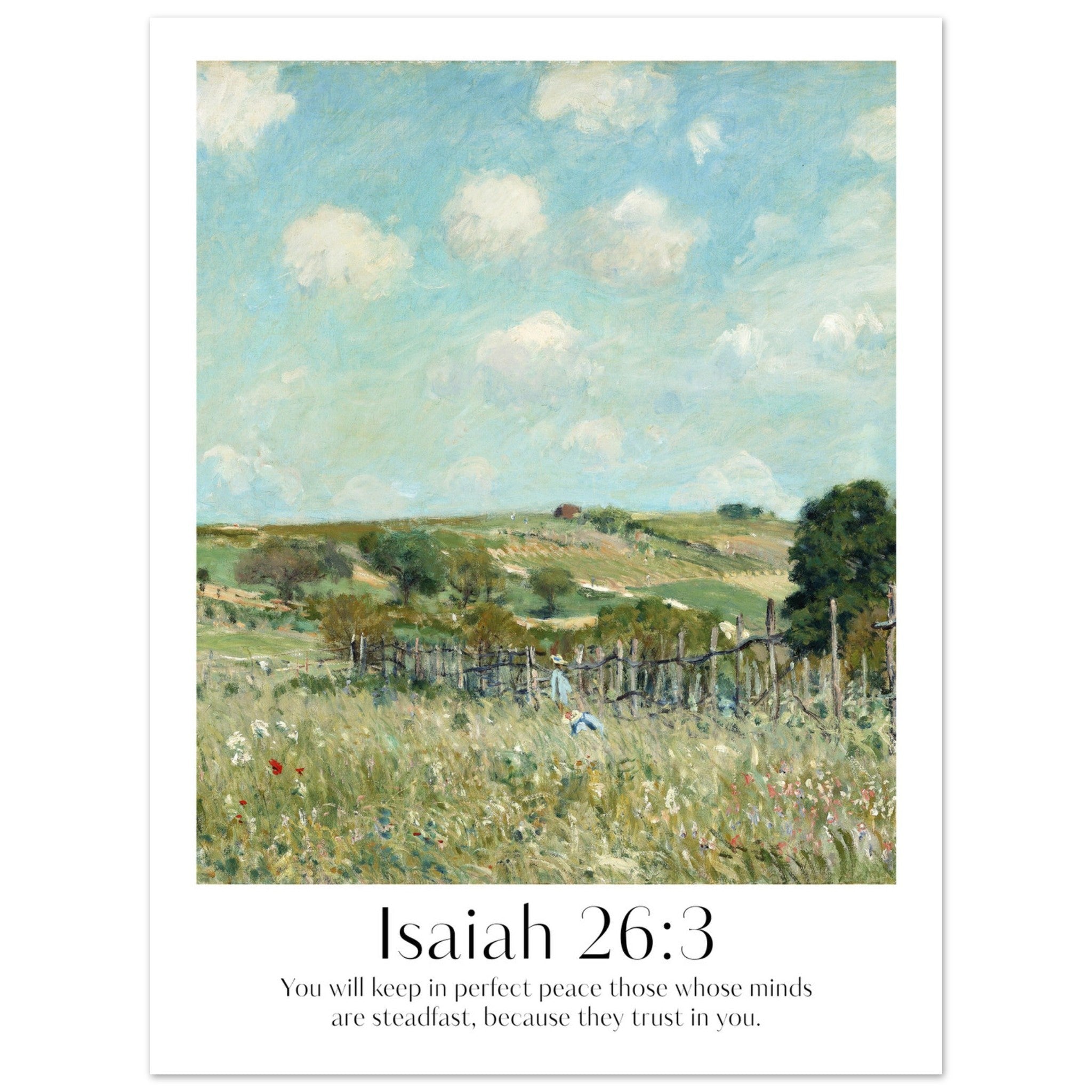 Isaiah 26:3 Print - The Christian Art Company