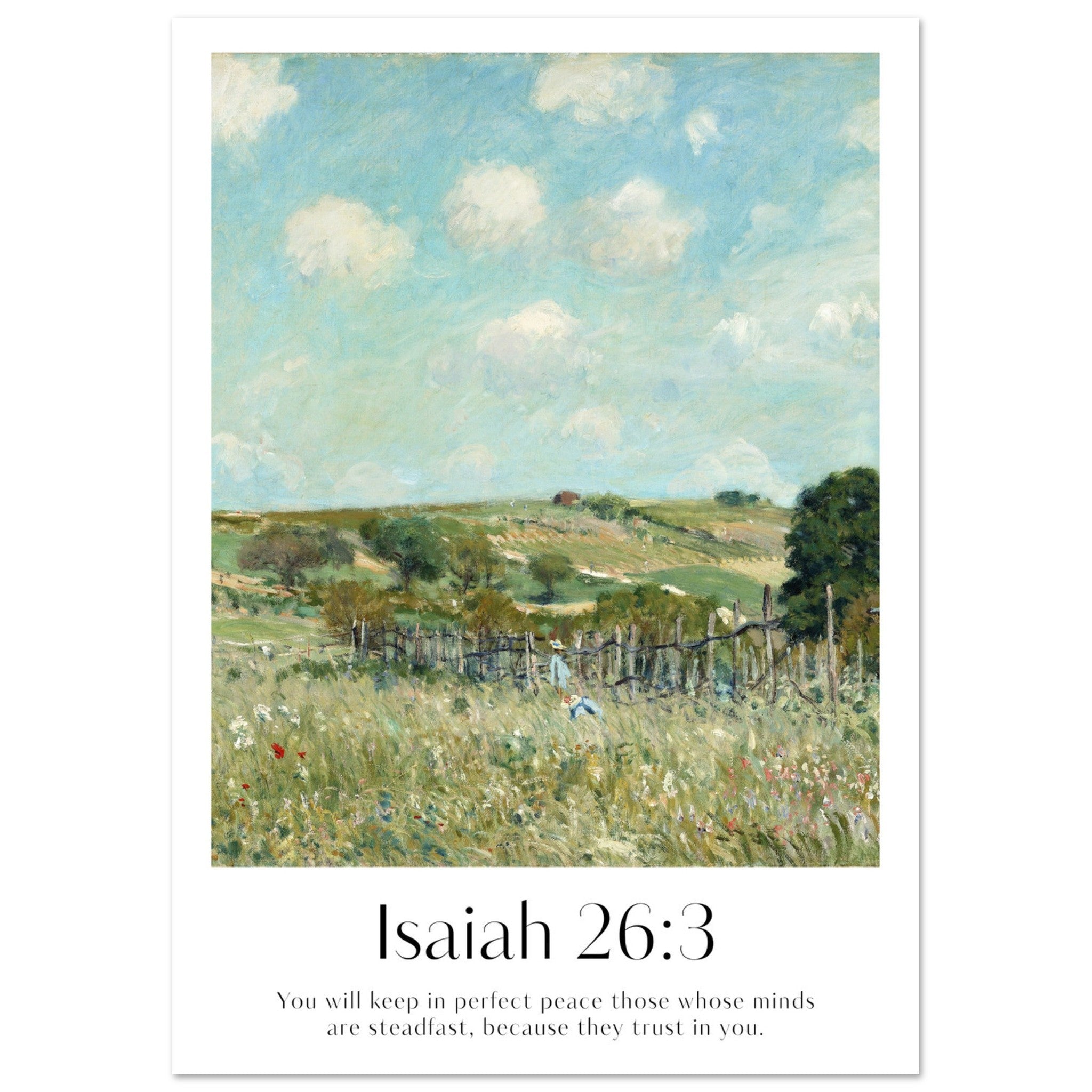 Isaiah 26:3 Print - The Christian Art Company