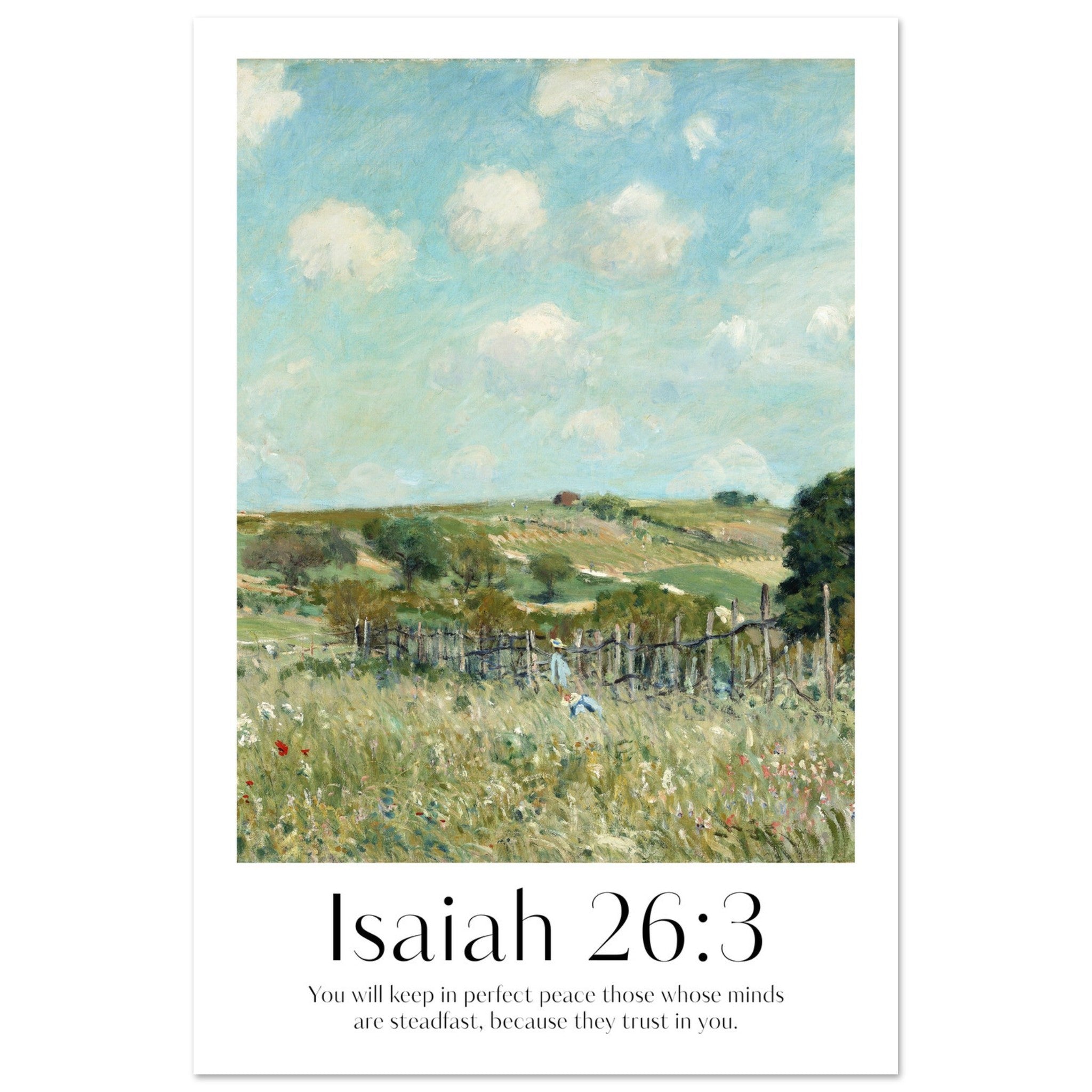 Isaiah 26:3 Print - The Christian Art Company