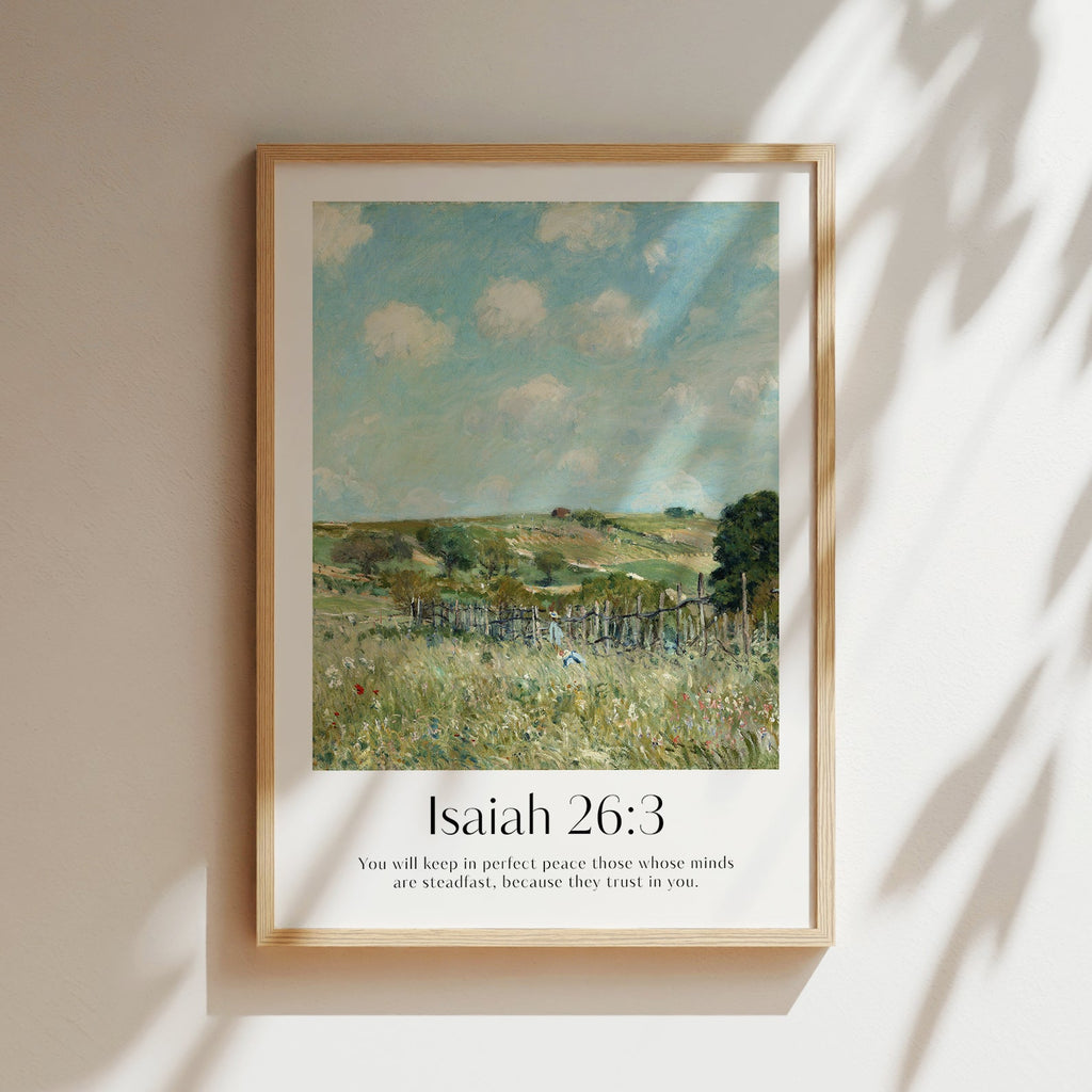 Isaiah 26:3 Print - The Christian Art Company