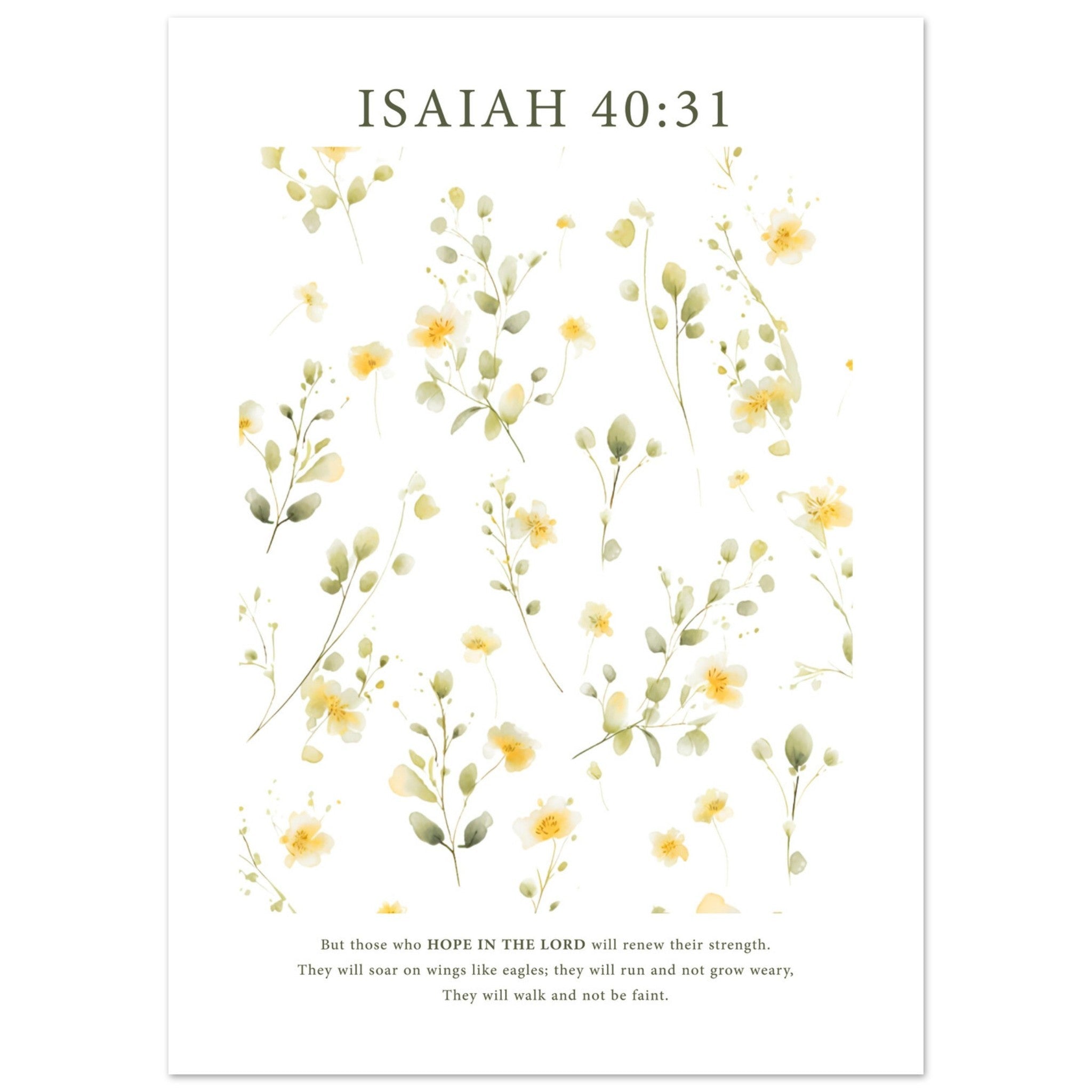Isaiah 40:31 Print - The Christian Art Company