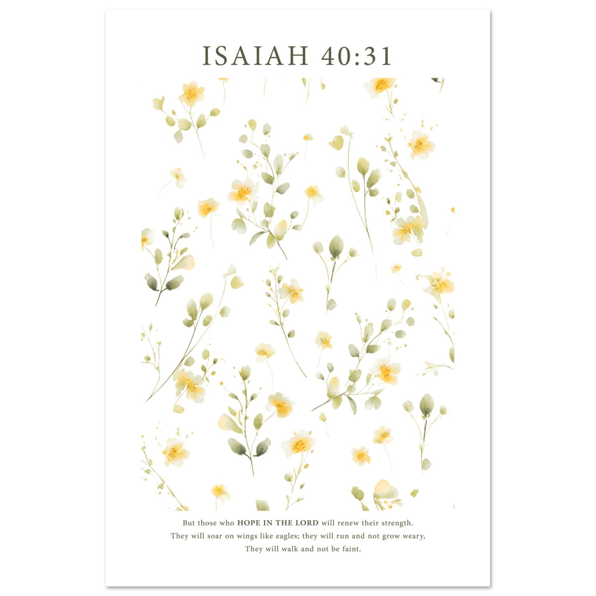 Isaiah 40:31 Print - The Christian Art Company
