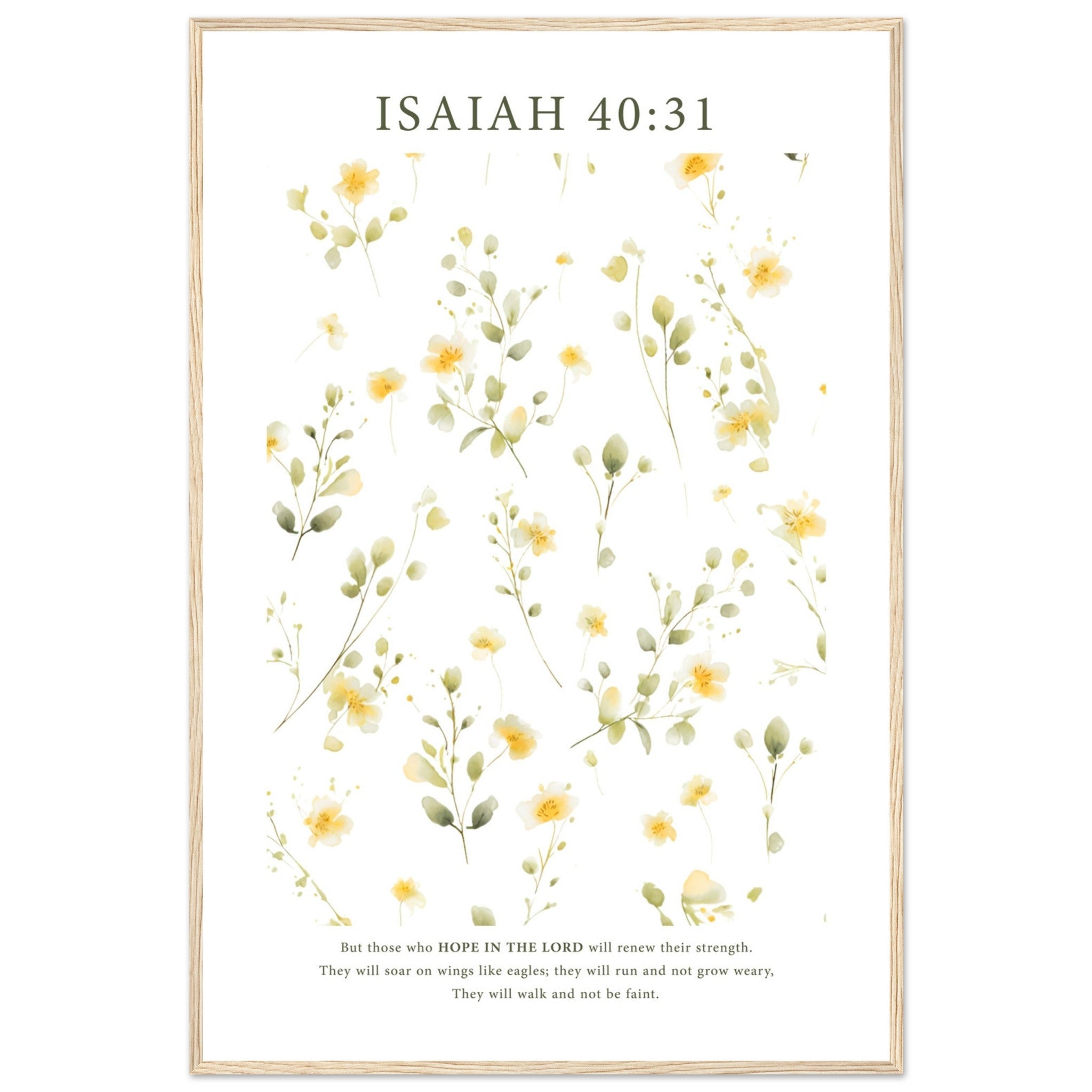 Isaiah 40:31 Print - The Christian Art Company