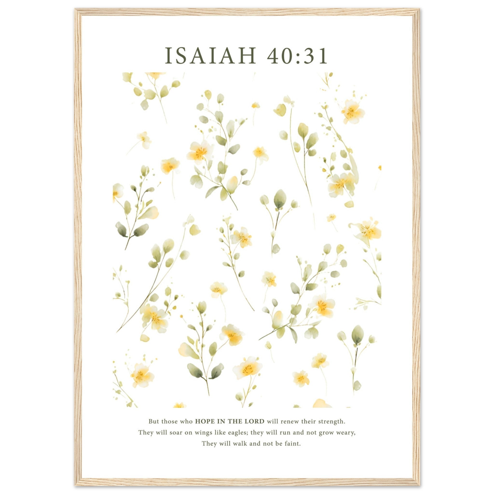 Isaiah 40:31 Print - The Christian Art Company