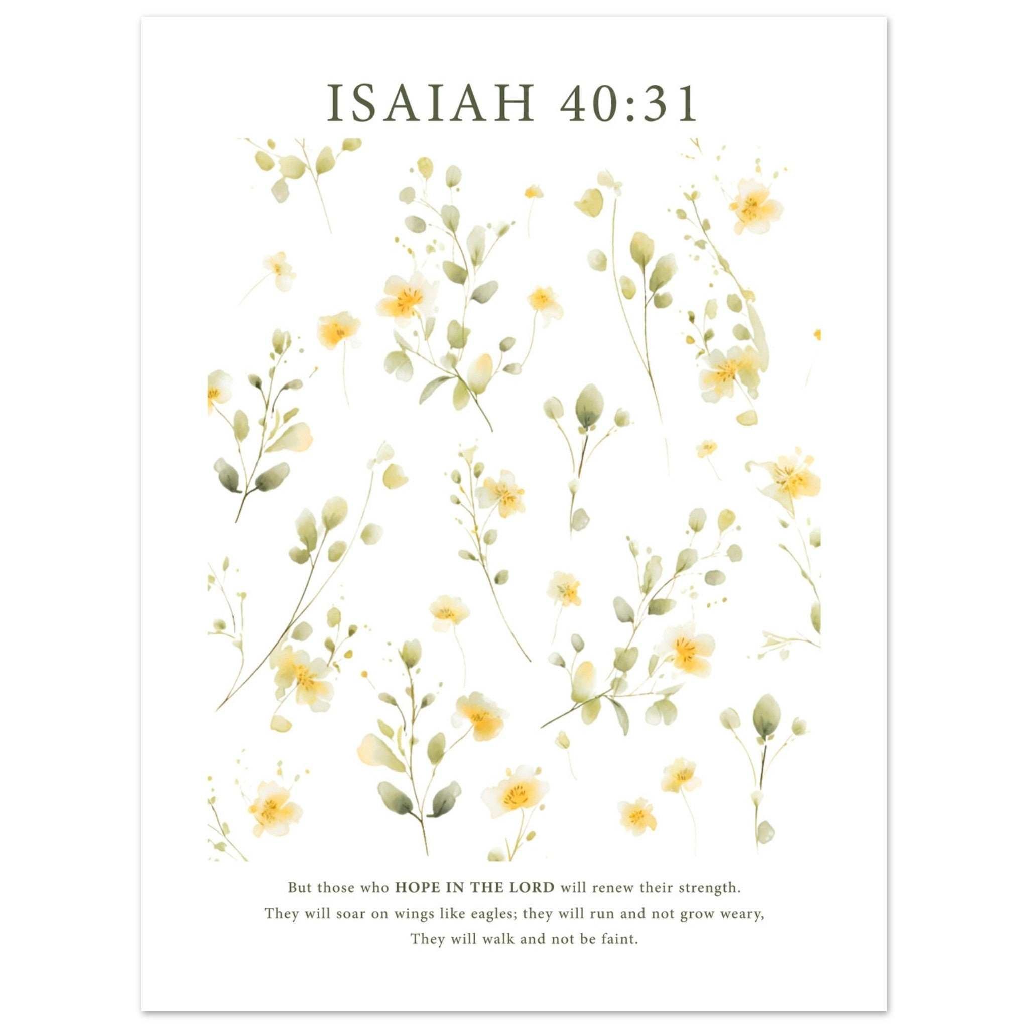 Isaiah 40:31 Print - The Christian Art Company