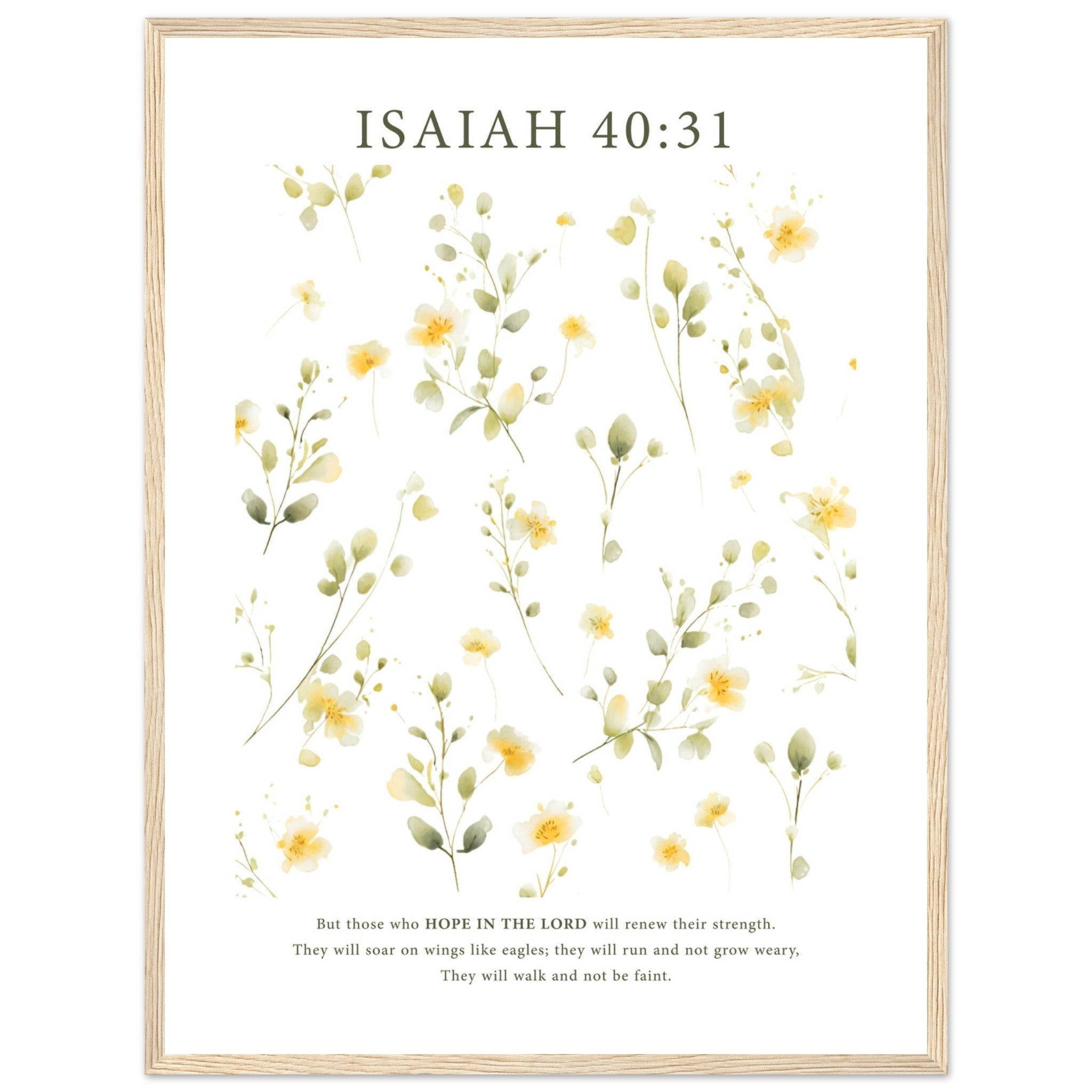 Isaiah 40:31 Print - The Christian Art Company