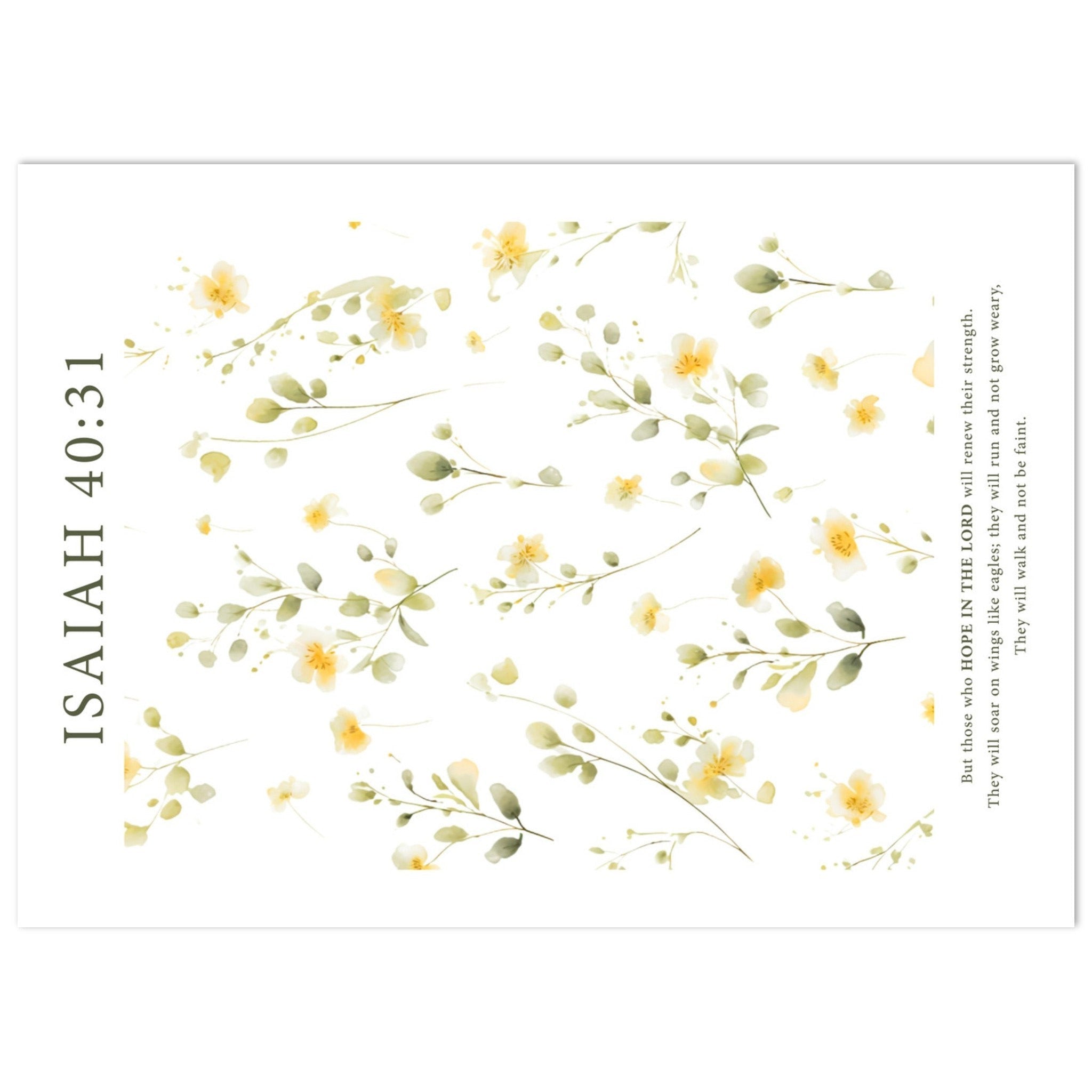 Isaiah 40:31 Print - The Christian Art Company