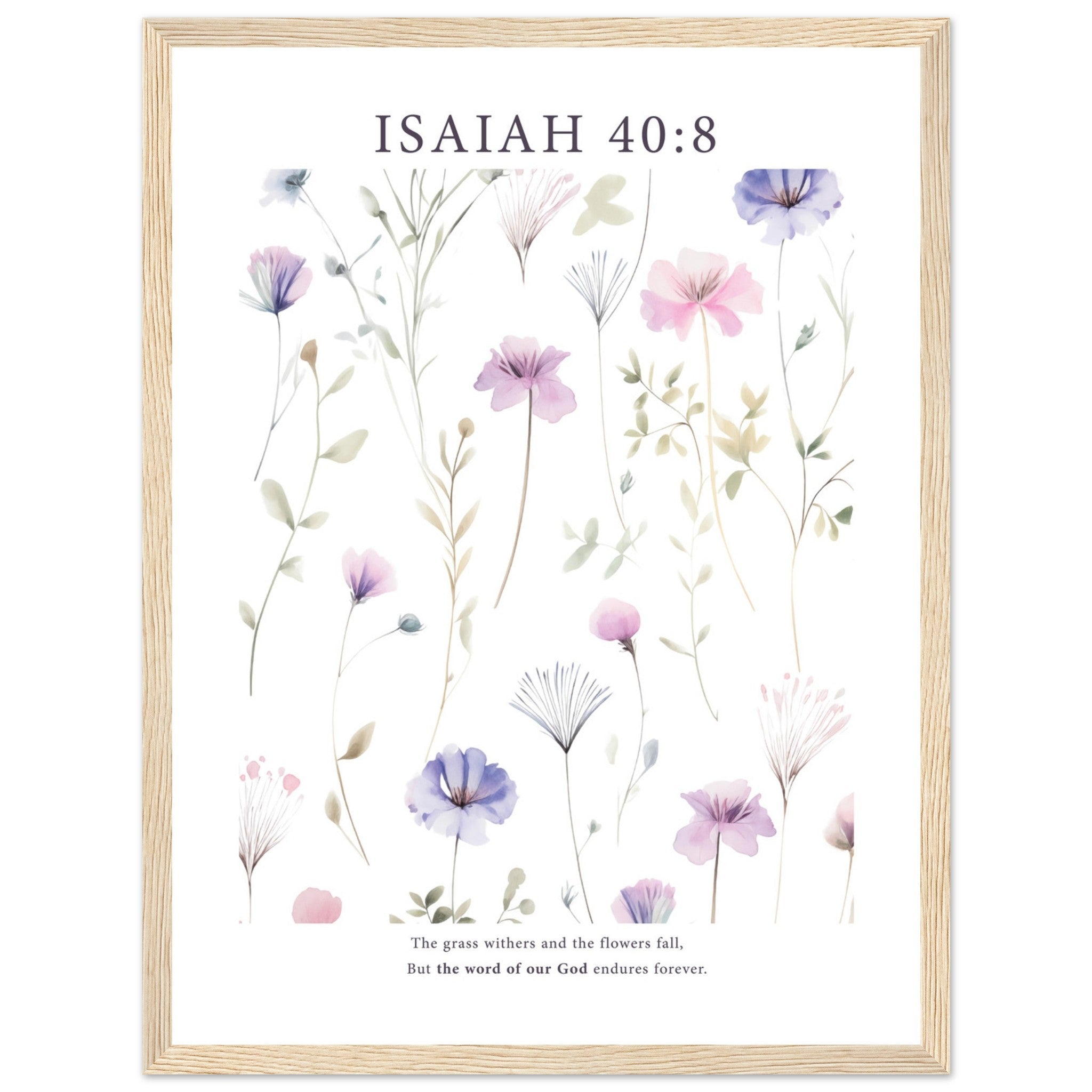 Isaiah 40:8 Print - The Christian Art Company