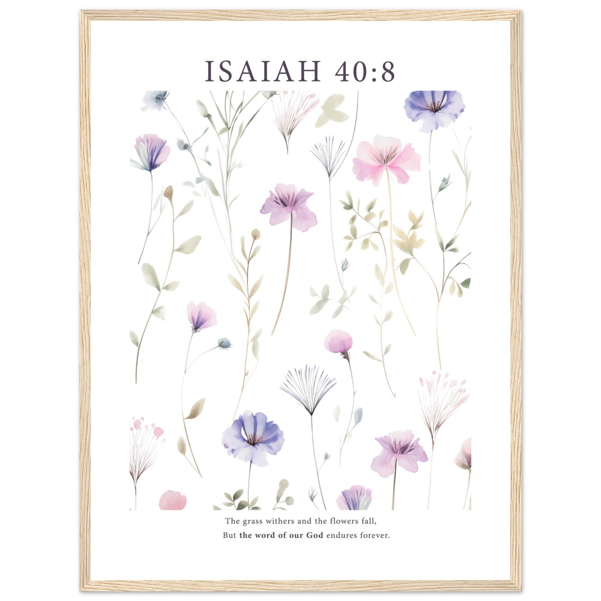 Isaiah 40:8 Print - The Christian Art Company
