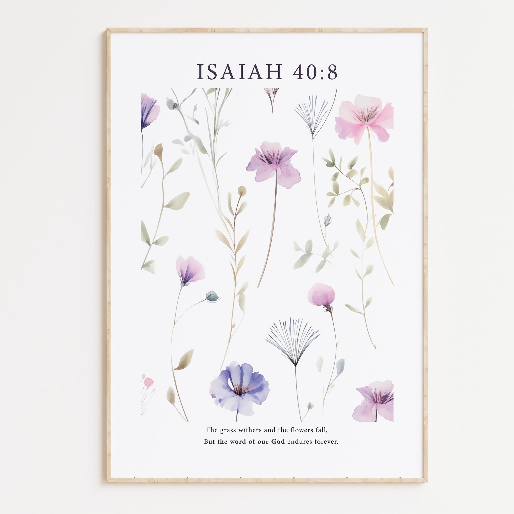 Isaiah 40:8 Print - The Christian Art Company