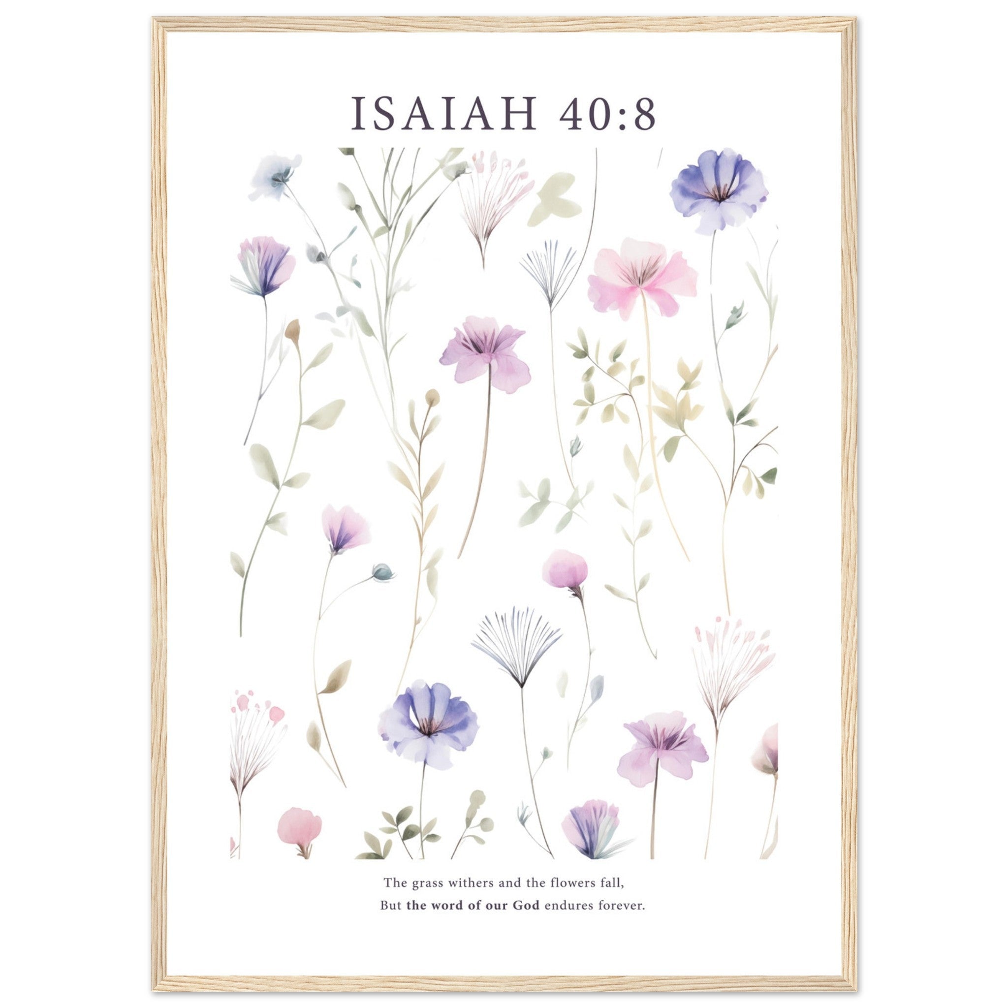 Isaiah 40:8 Print - The Christian Art Company