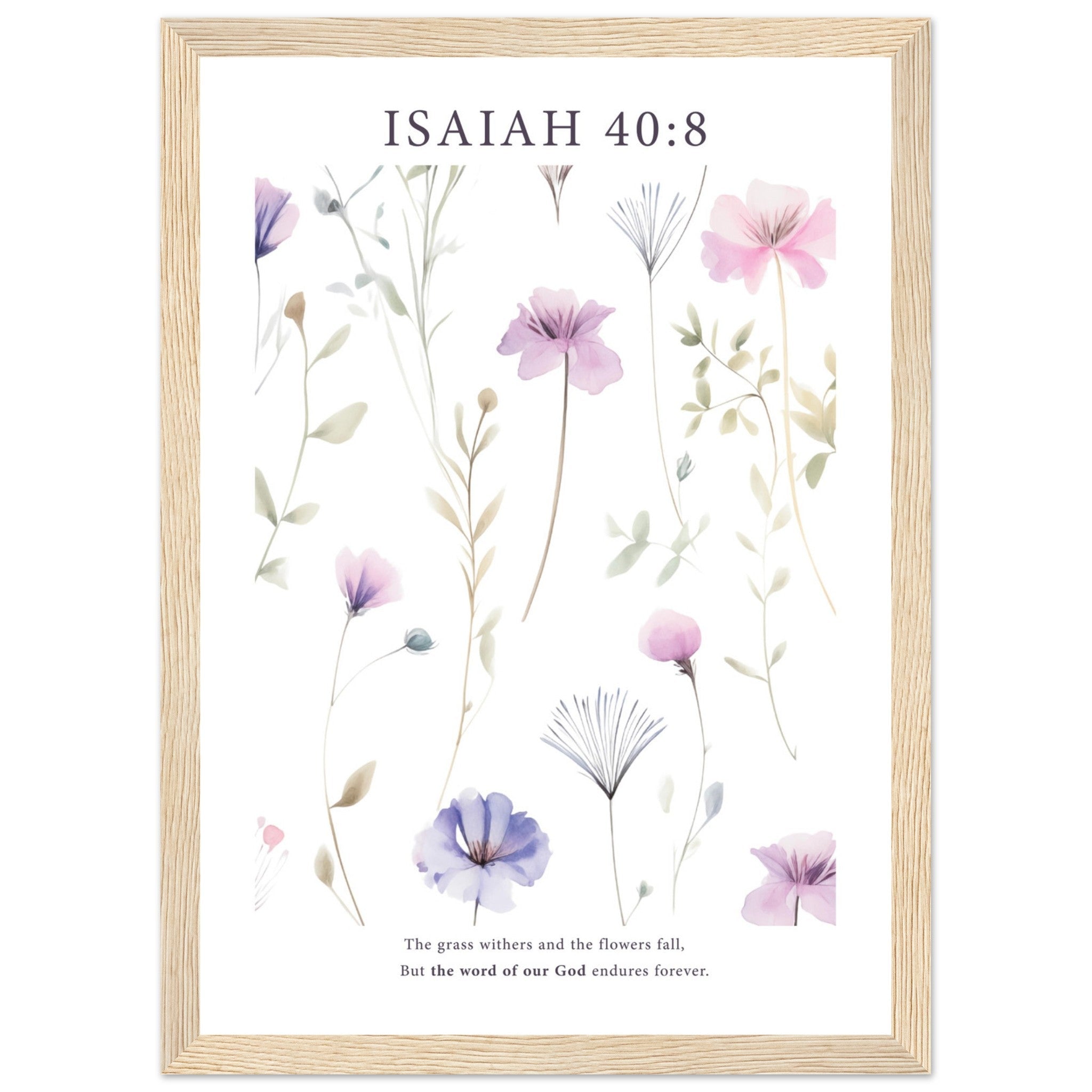 Isaiah 40:8 Print - The Christian Art Company
