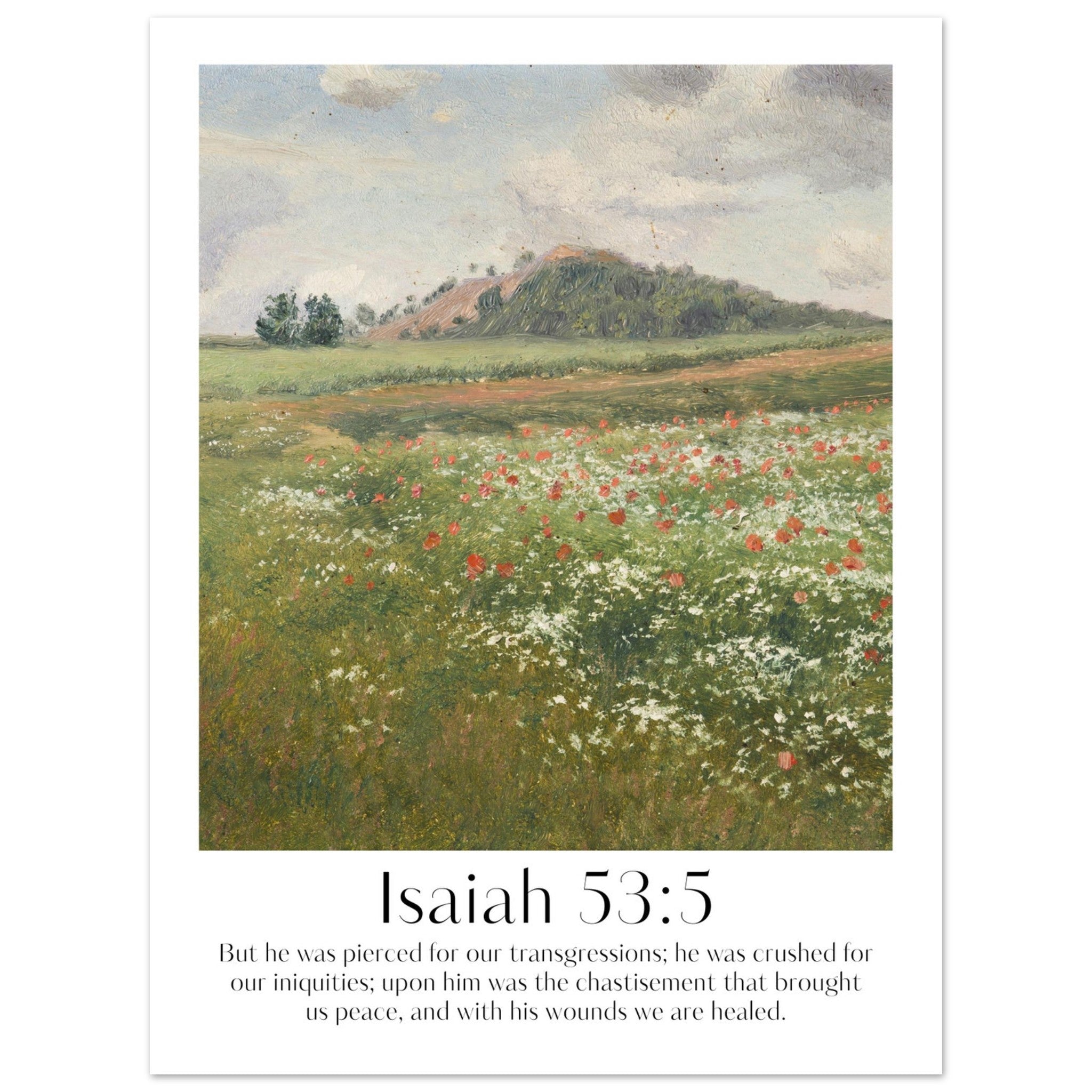 Isaiah 53:5 Print - The Christian Art Company