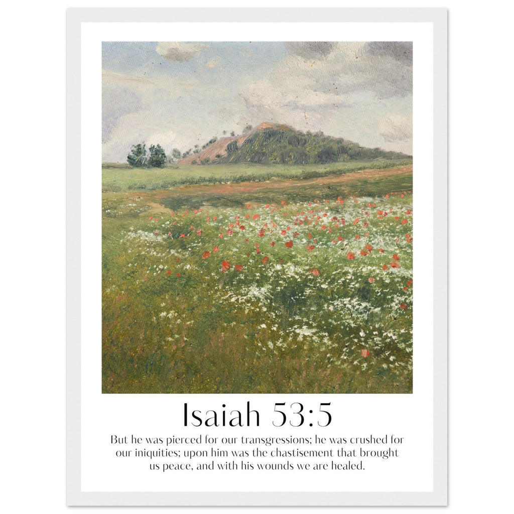 Isaiah 53:5 Print - The Christian Art Company