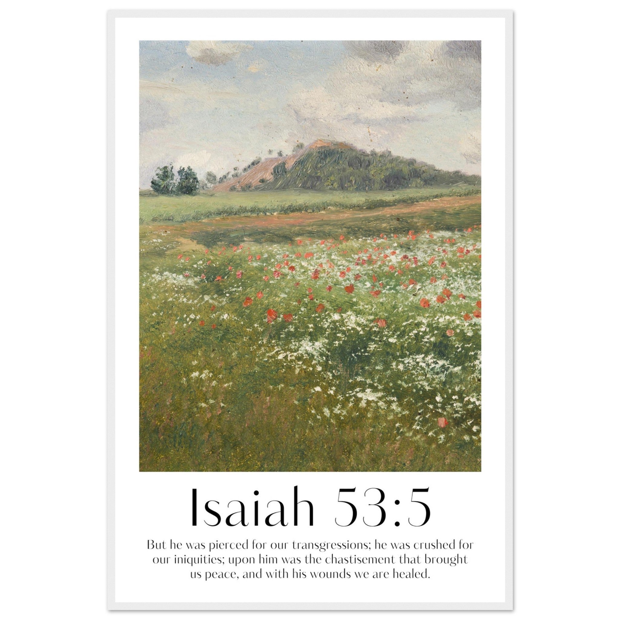 Isaiah 53:5 Print - The Christian Art Company