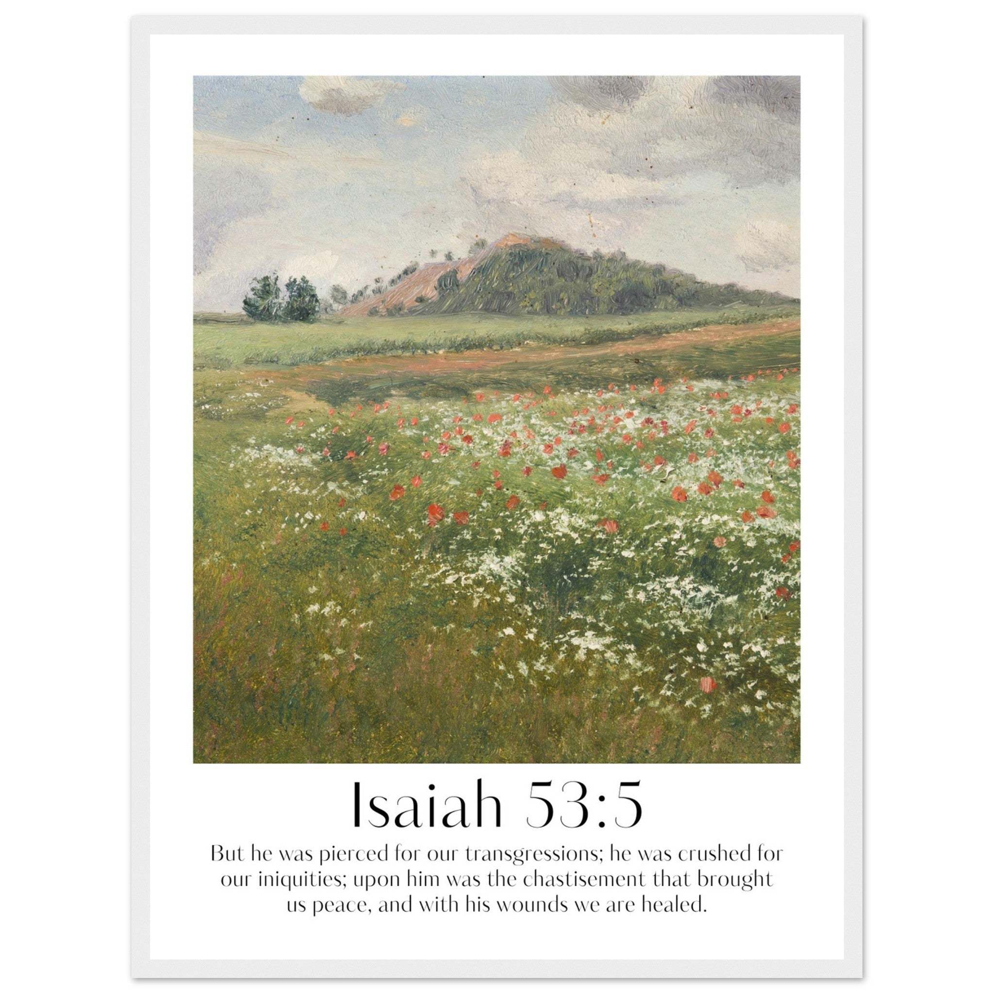 Isaiah 53:5 Print - The Christian Art Company