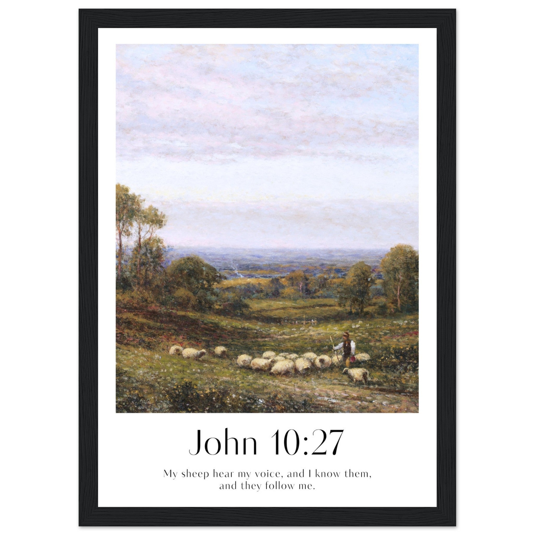 John 10:27 Print - The Christian Art Company