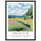 John 11:25-26 Print - The Christian Art Company
