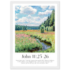 John 11:25-26 Print - The Christian Art Company
