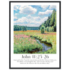 John 11:25-26 Print - The Christian Art Company