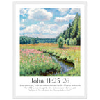 John 11:25-26 Print - The Christian Art Company
