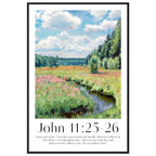 John 11:25-26 Print - The Christian Art Company