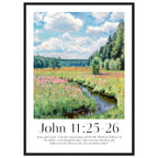 John 11:25-26 Print - The Christian Art Company